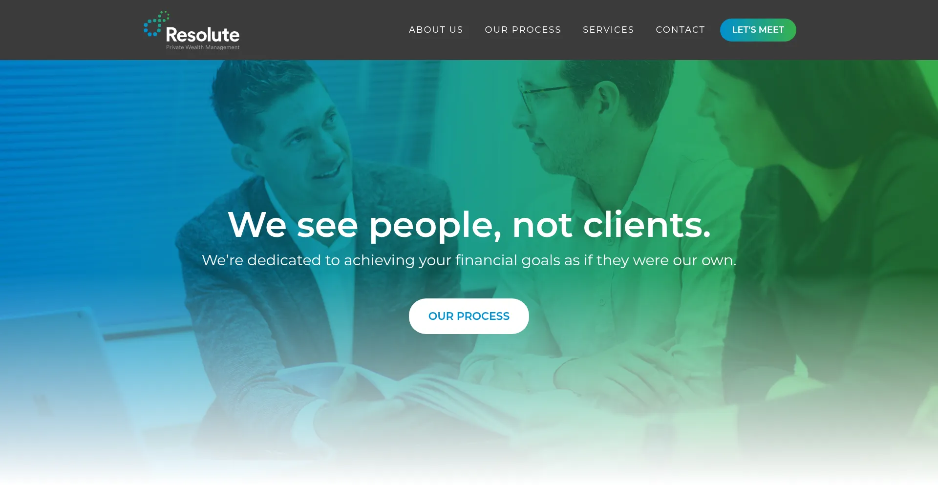 Website screenshot of Resoluteprivate.com.au