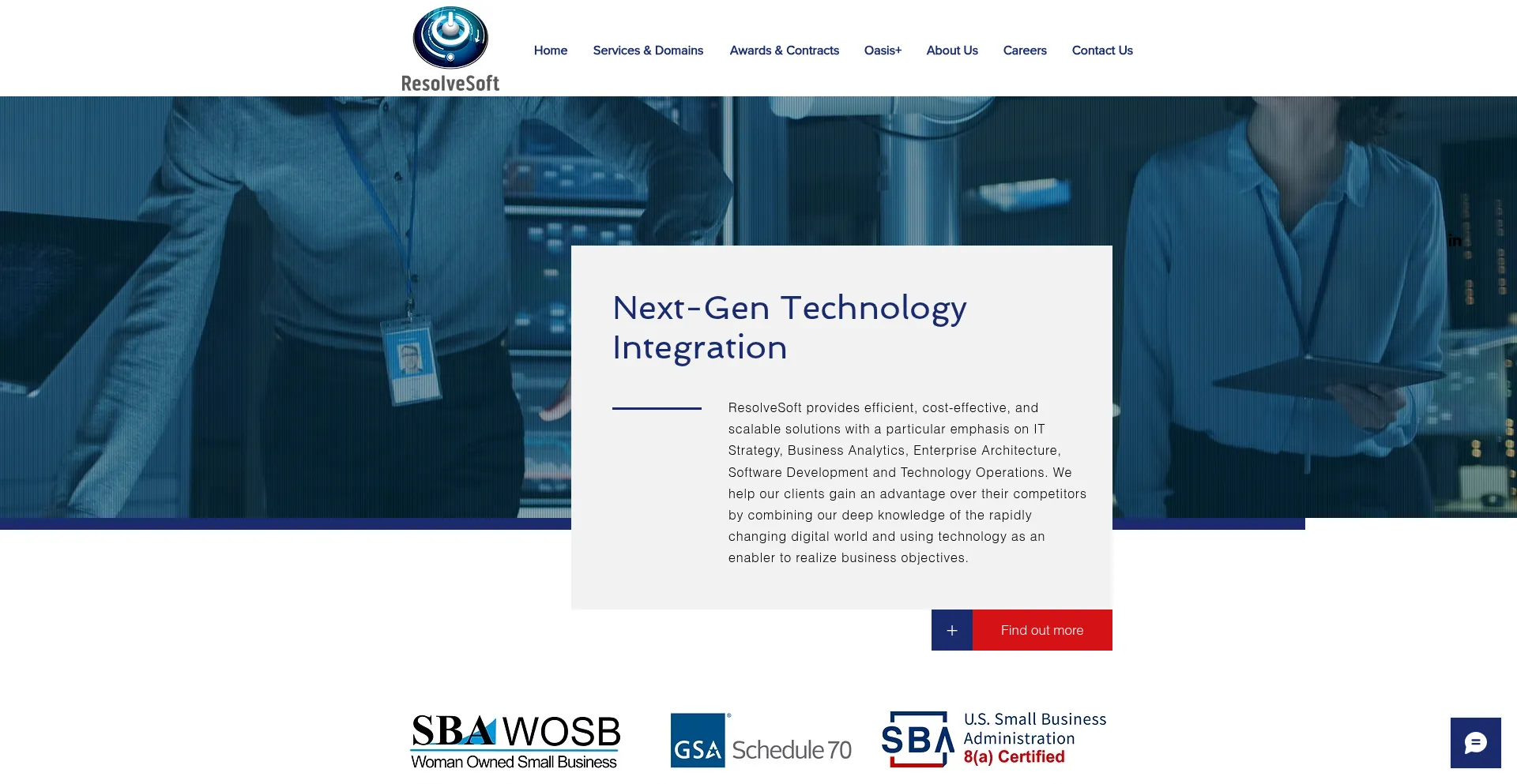 Website screenshot of Resolvesoft.com