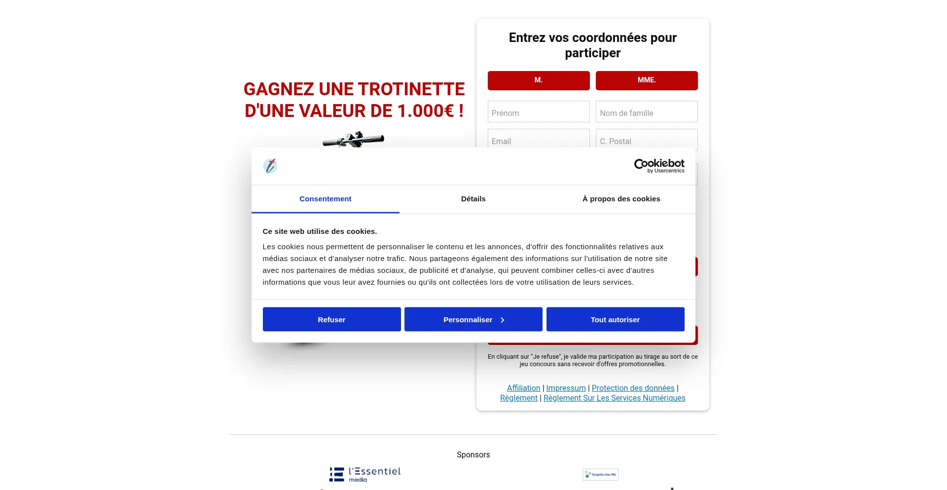 Website screenshot of Reussite-bombastic.com