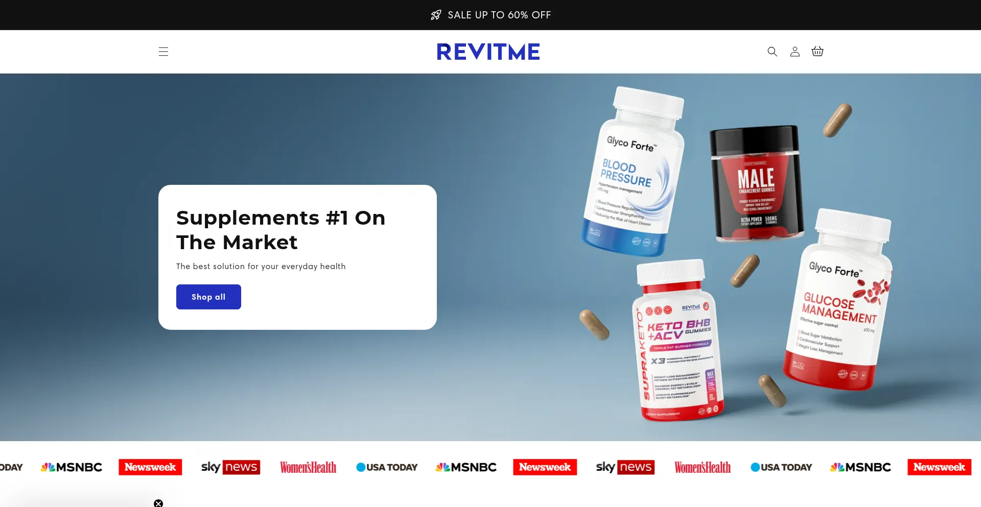 Website screenshot of Revitme.com