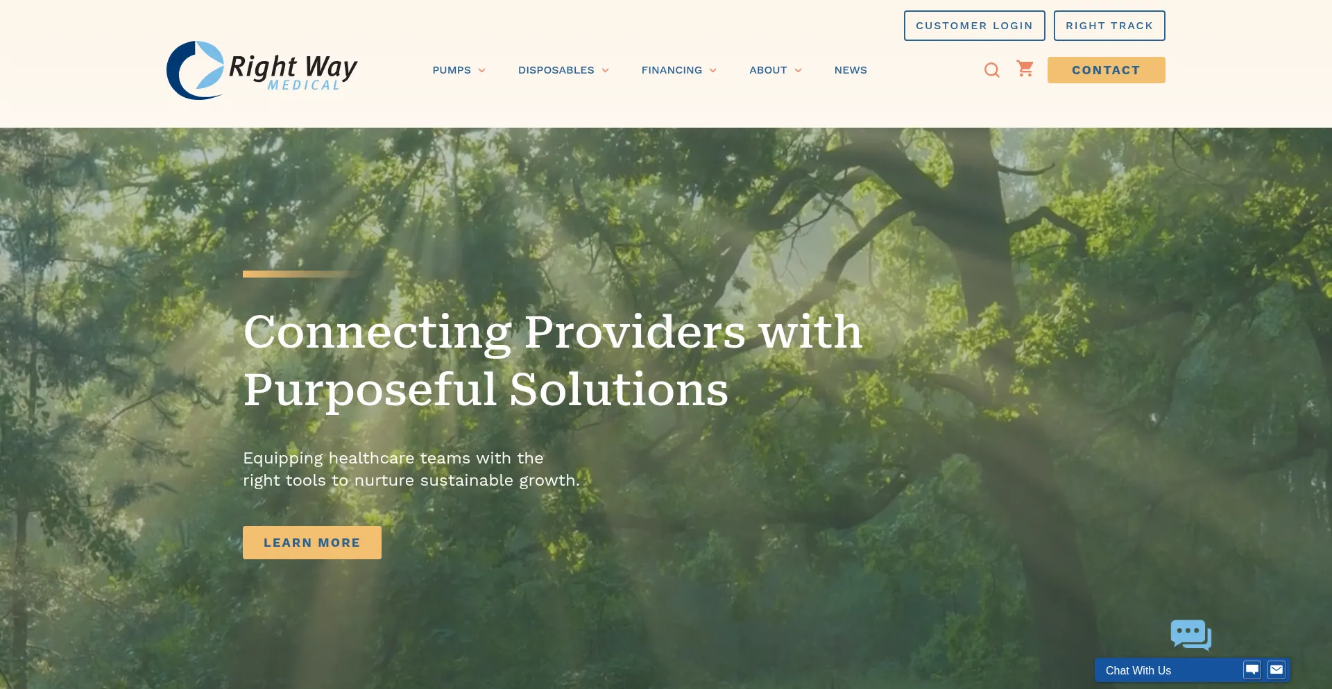 Website screenshot of Rightwaymed.com
