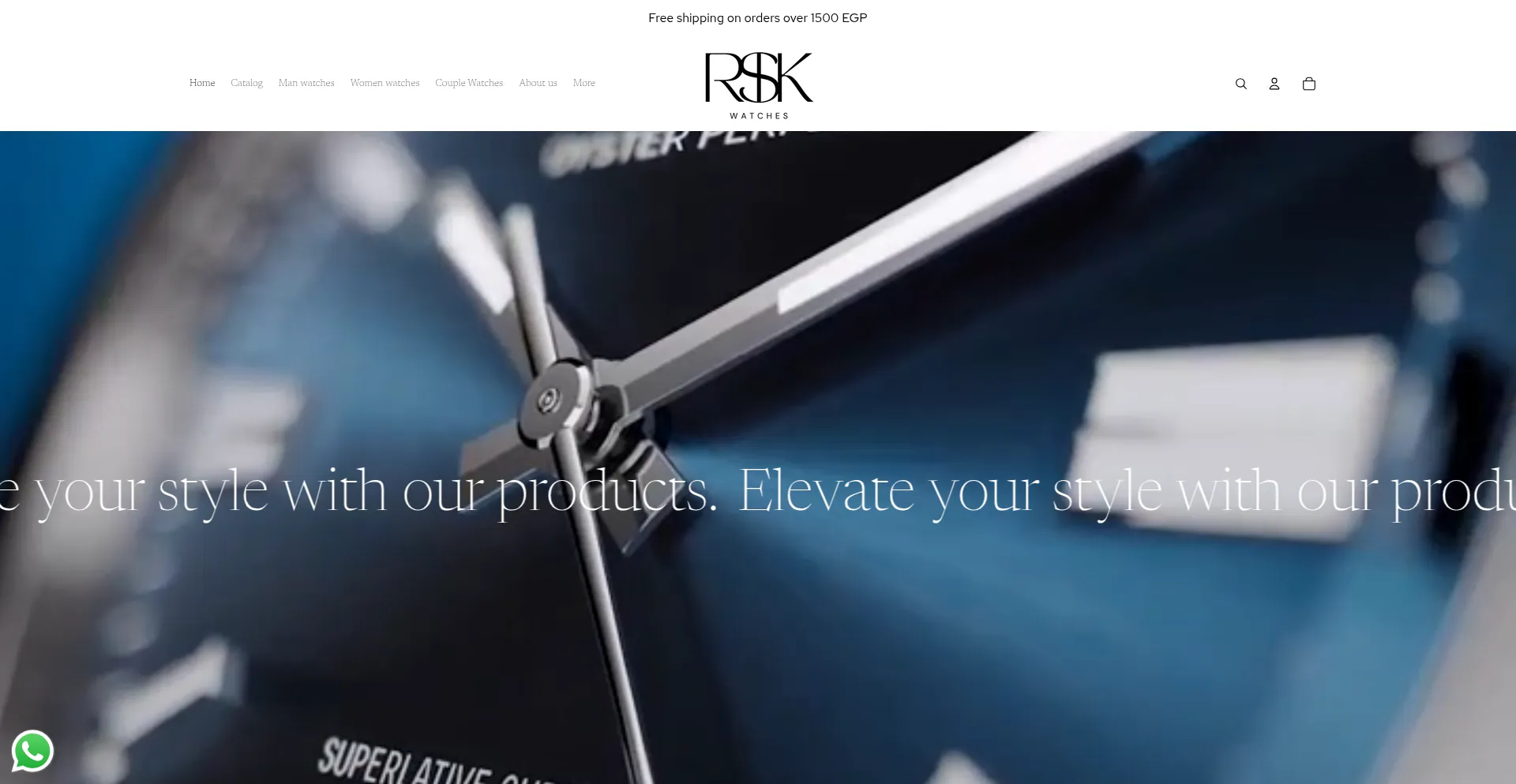 Website screenshot of Risk-watches.com