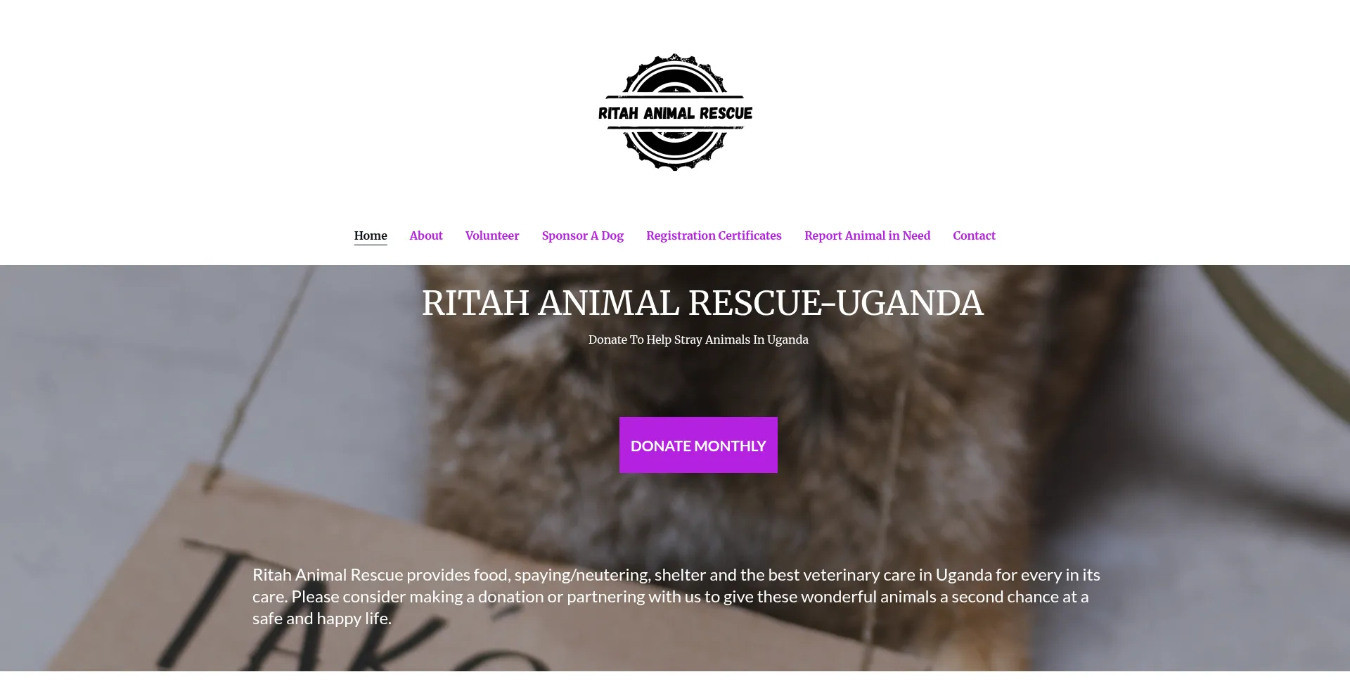 Ist Ritahanimalrescue.org sicher und vertrauenswürdig?