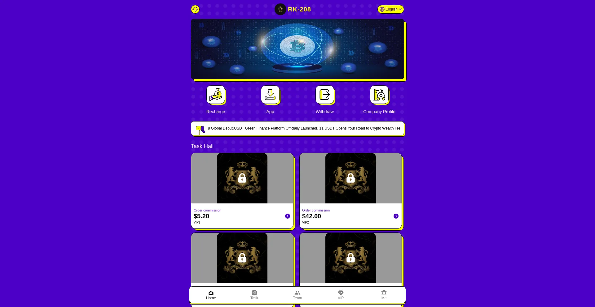 Website screenshot of Rk-208.com