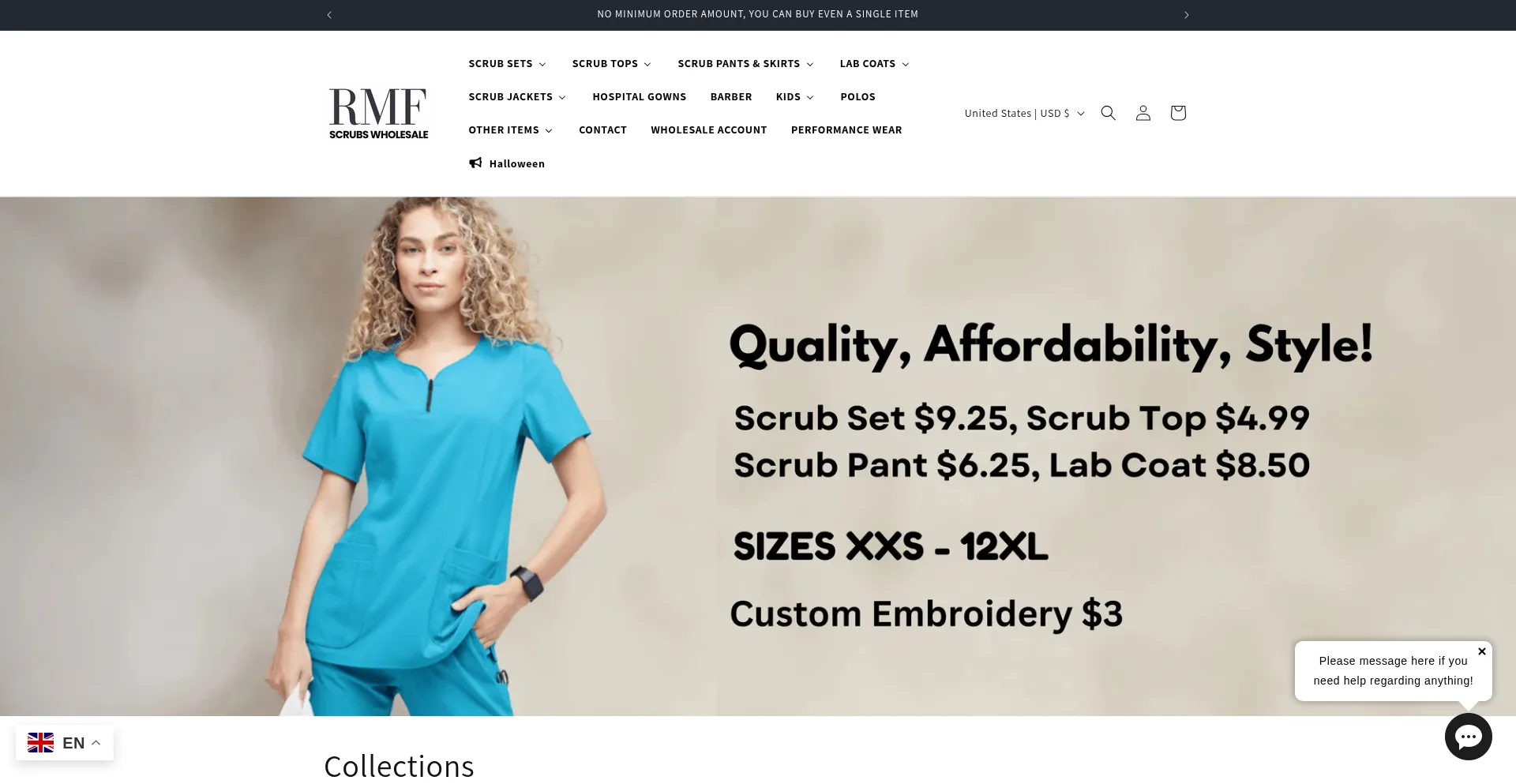 Ist Rmfscrubswholesale.com sicher und vertrauenswürdig?