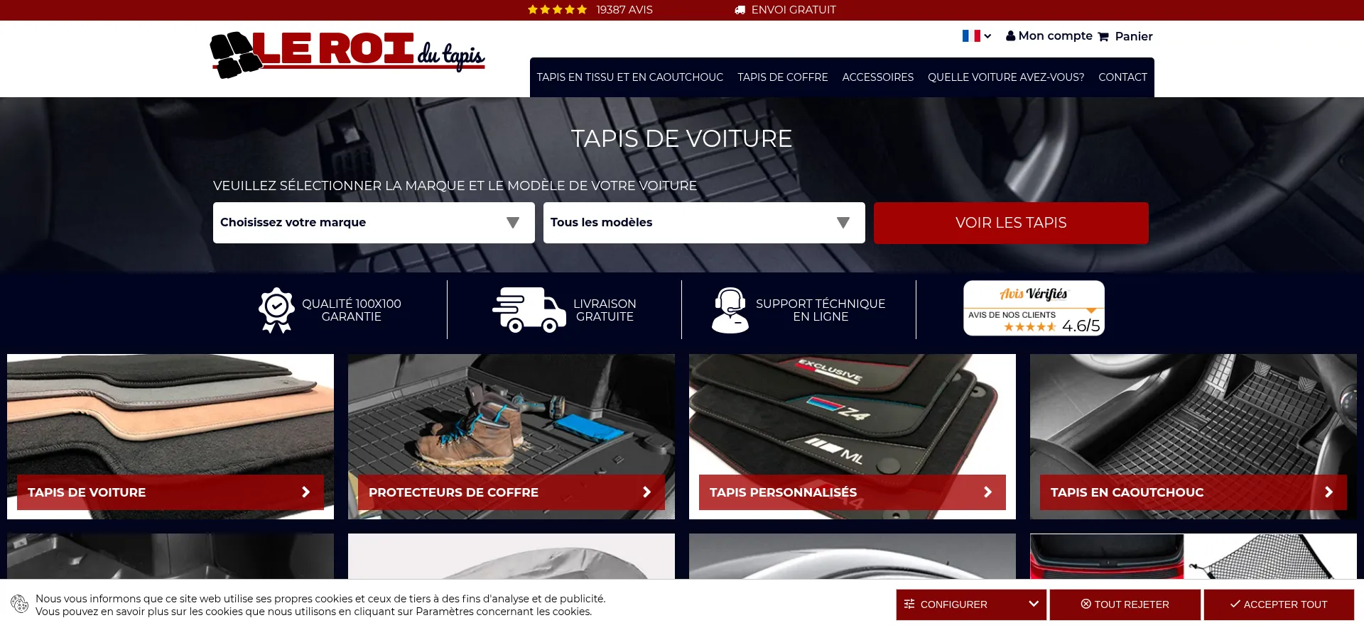 Website screenshot of Roitapis.fr