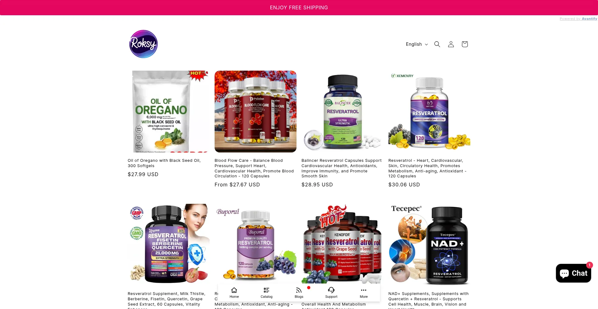 Website screenshot of Rokssy.com