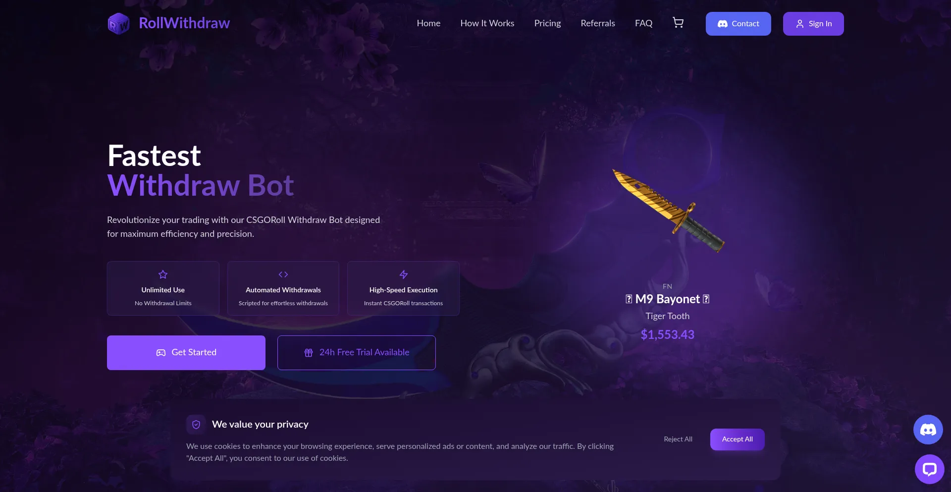 Ist Rollwithdraw.com sicher und vertrauenswürdig?
