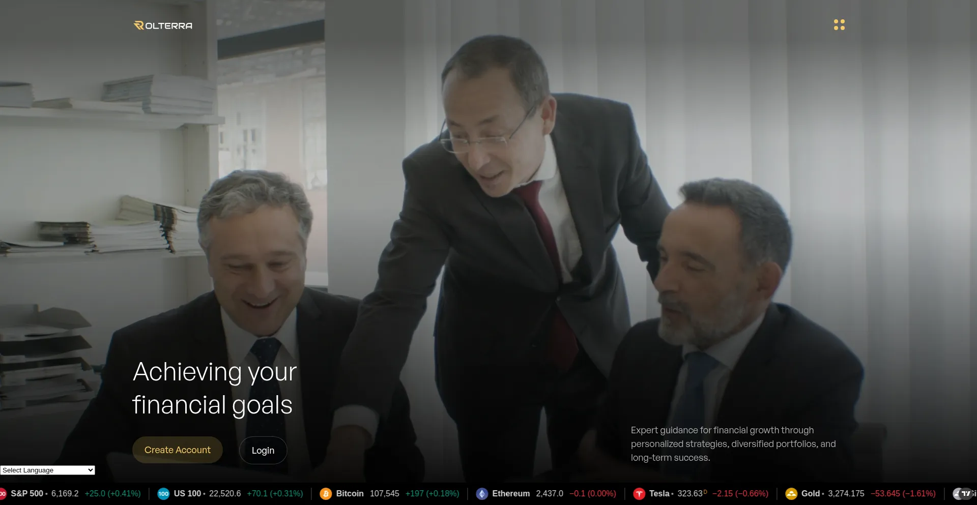 Website screenshot of Rolterra.cc