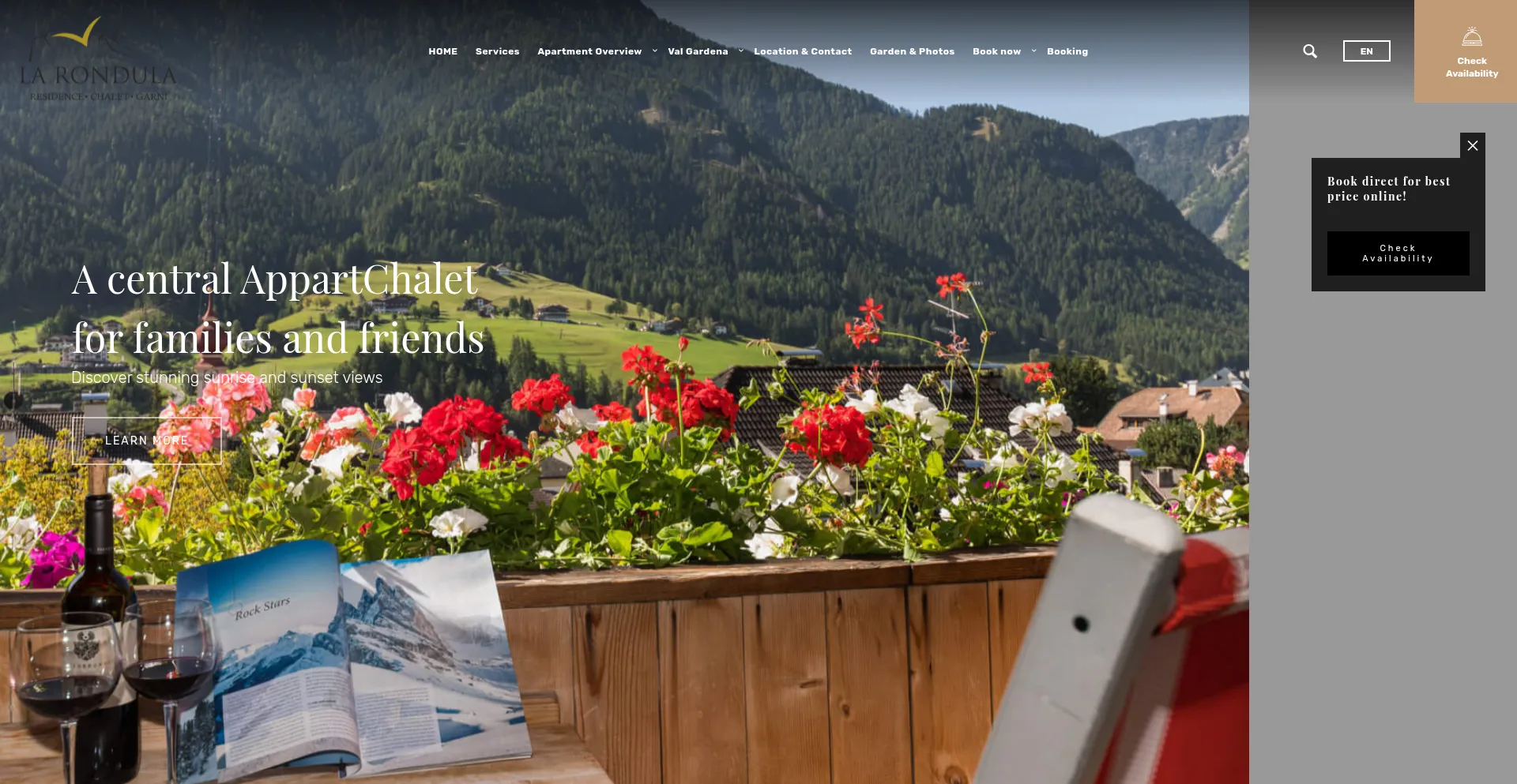 Website screenshot of Rondula.it
