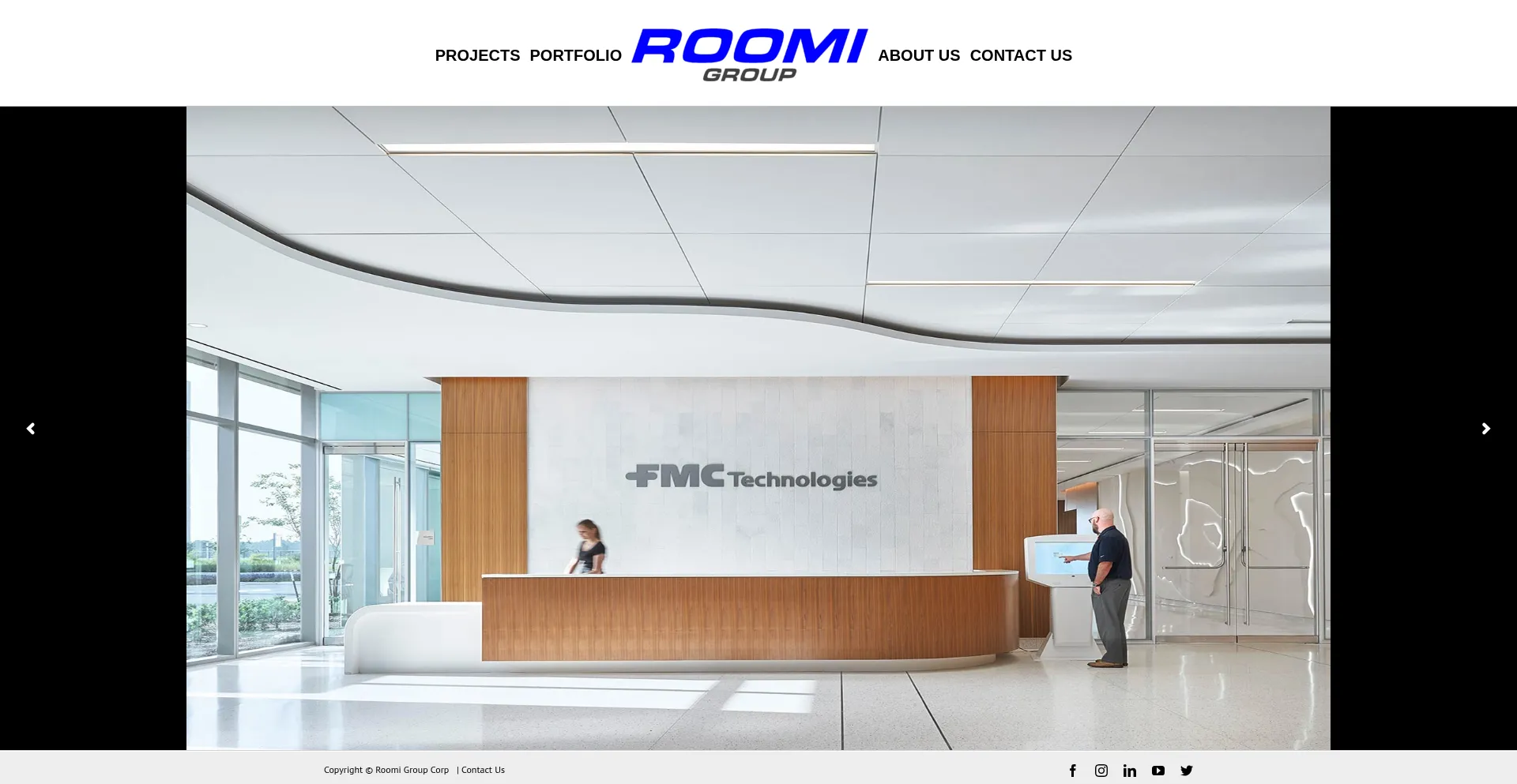 Website screenshot of Roomigroup.com