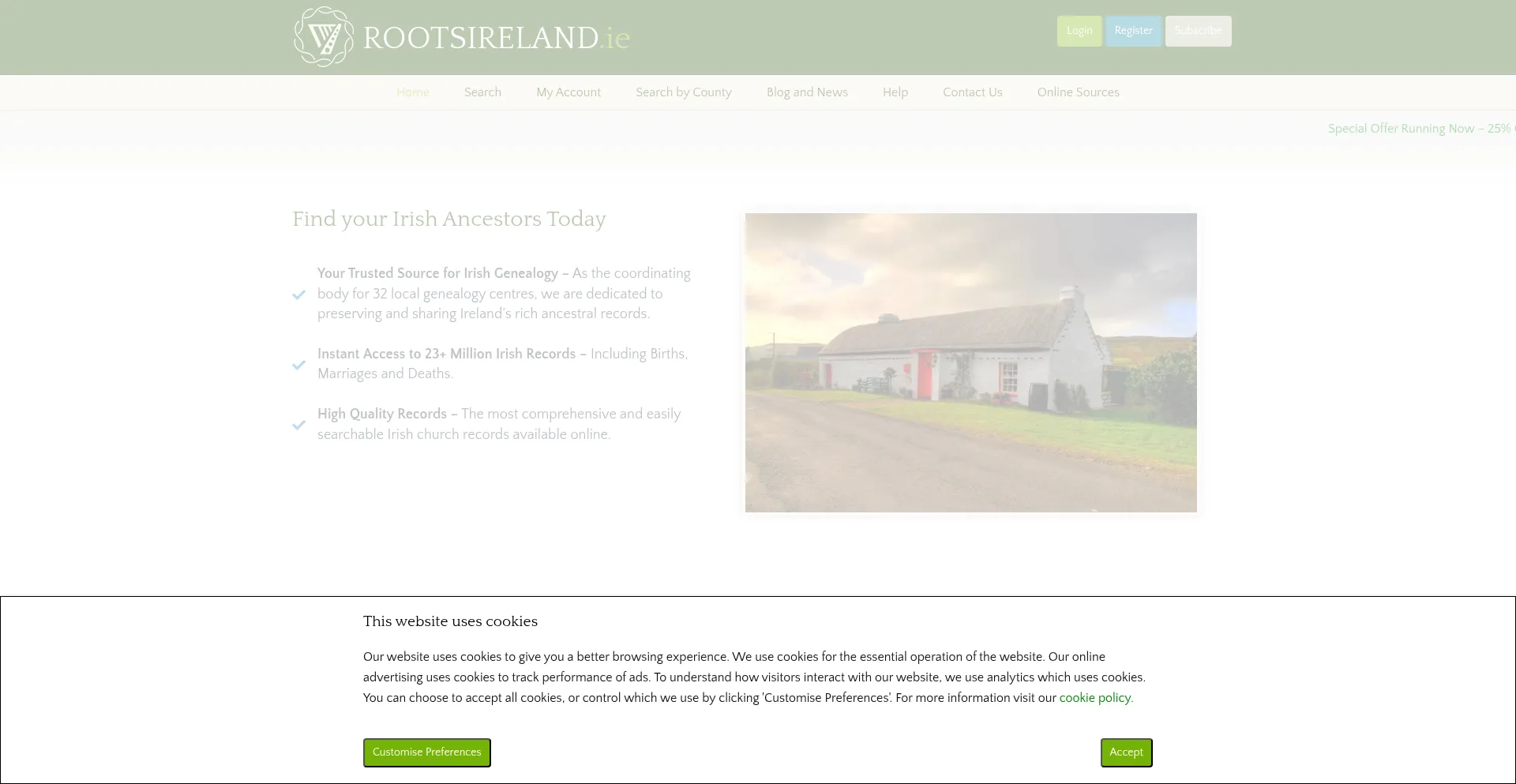 Ist Rootsireland.ie sicher und vertrauenswürdig?