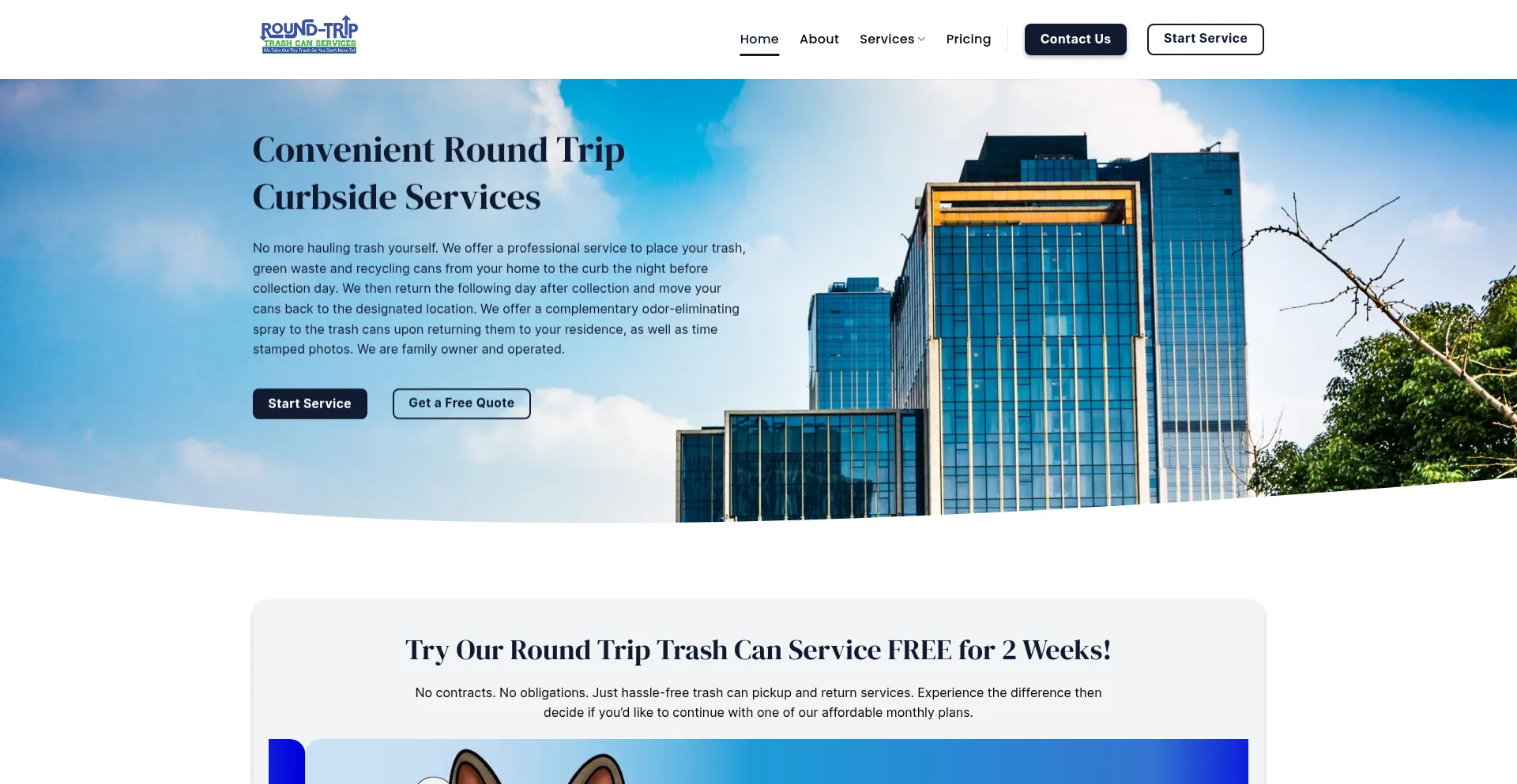 Roundtriptrashcanvalet.com
