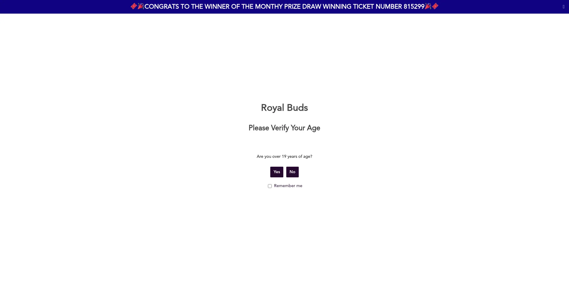 Website screenshot of Royalbuds.co
