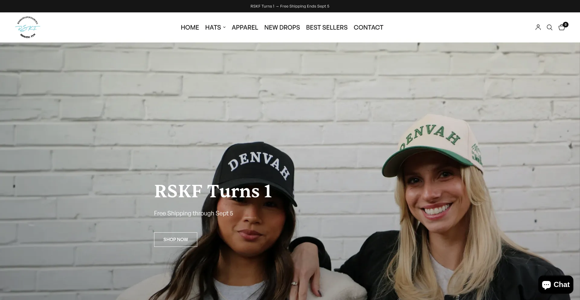 Website screenshot of Rskf.co