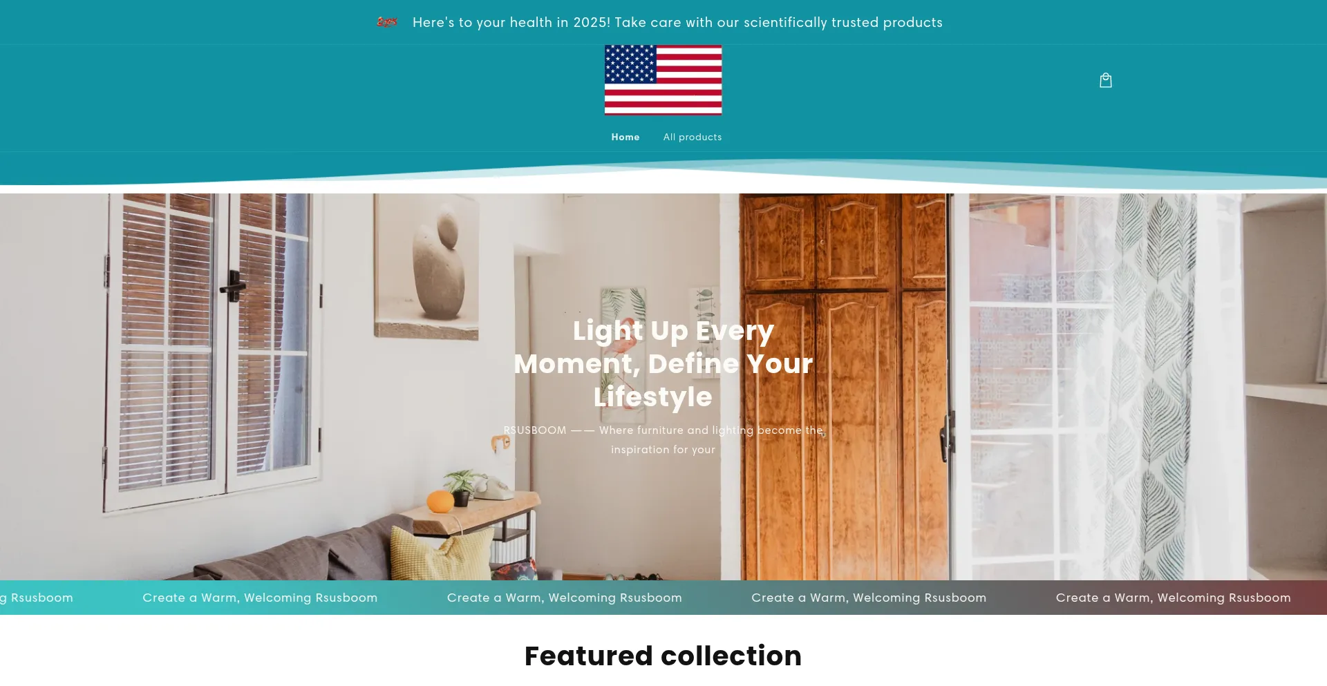 Website screenshot of Rsusboom.com