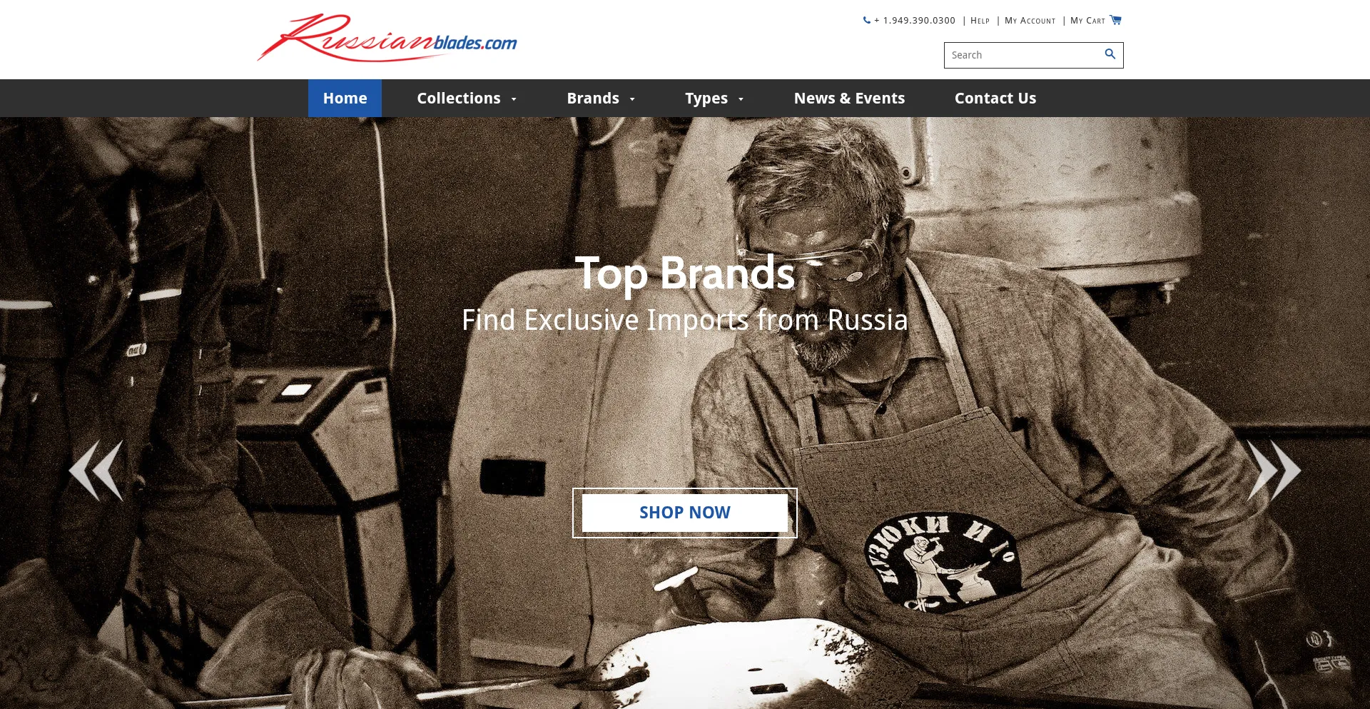 Russianblades.com Screenshot