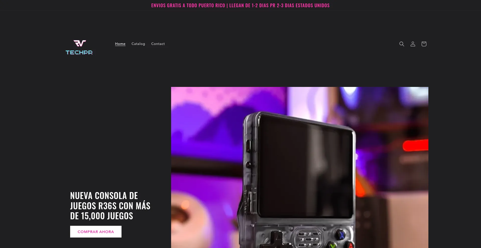 Website screenshot of Rvtechpr.com