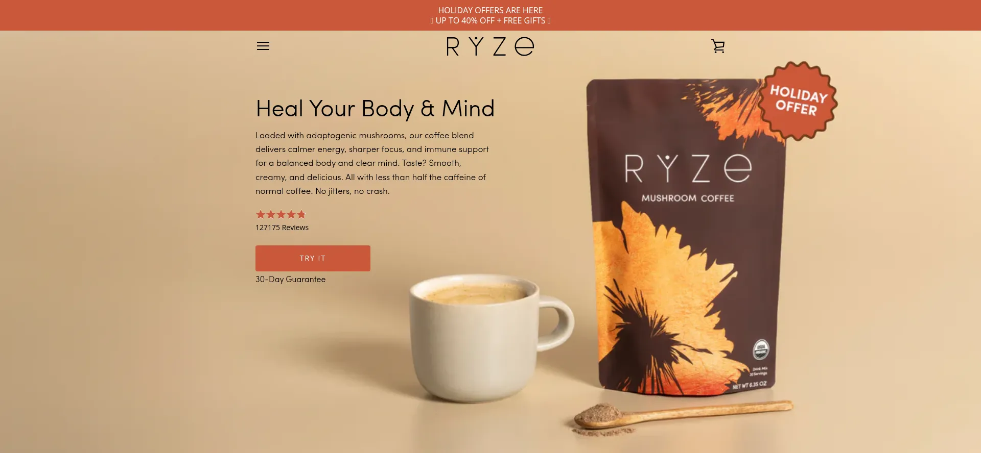 Ryzesuperfoods.com Screenshot