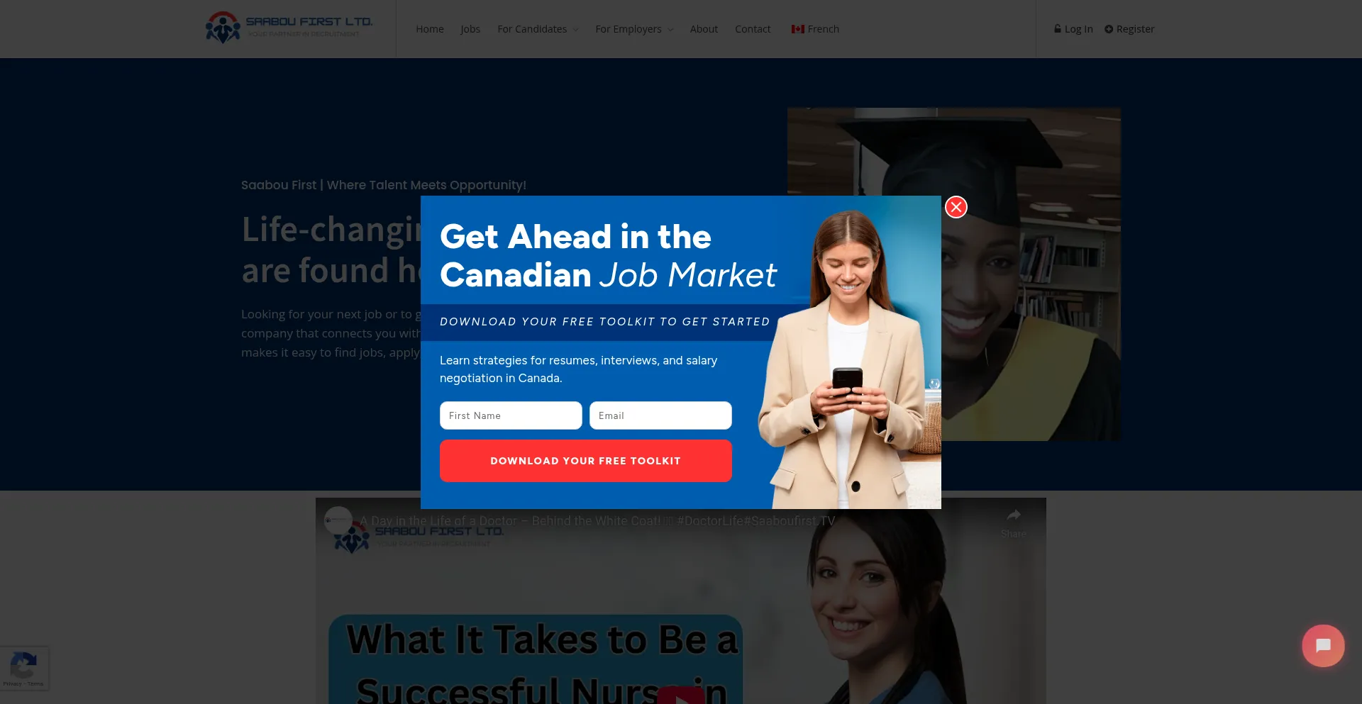 Website screenshot of Saaboufirstltd.com