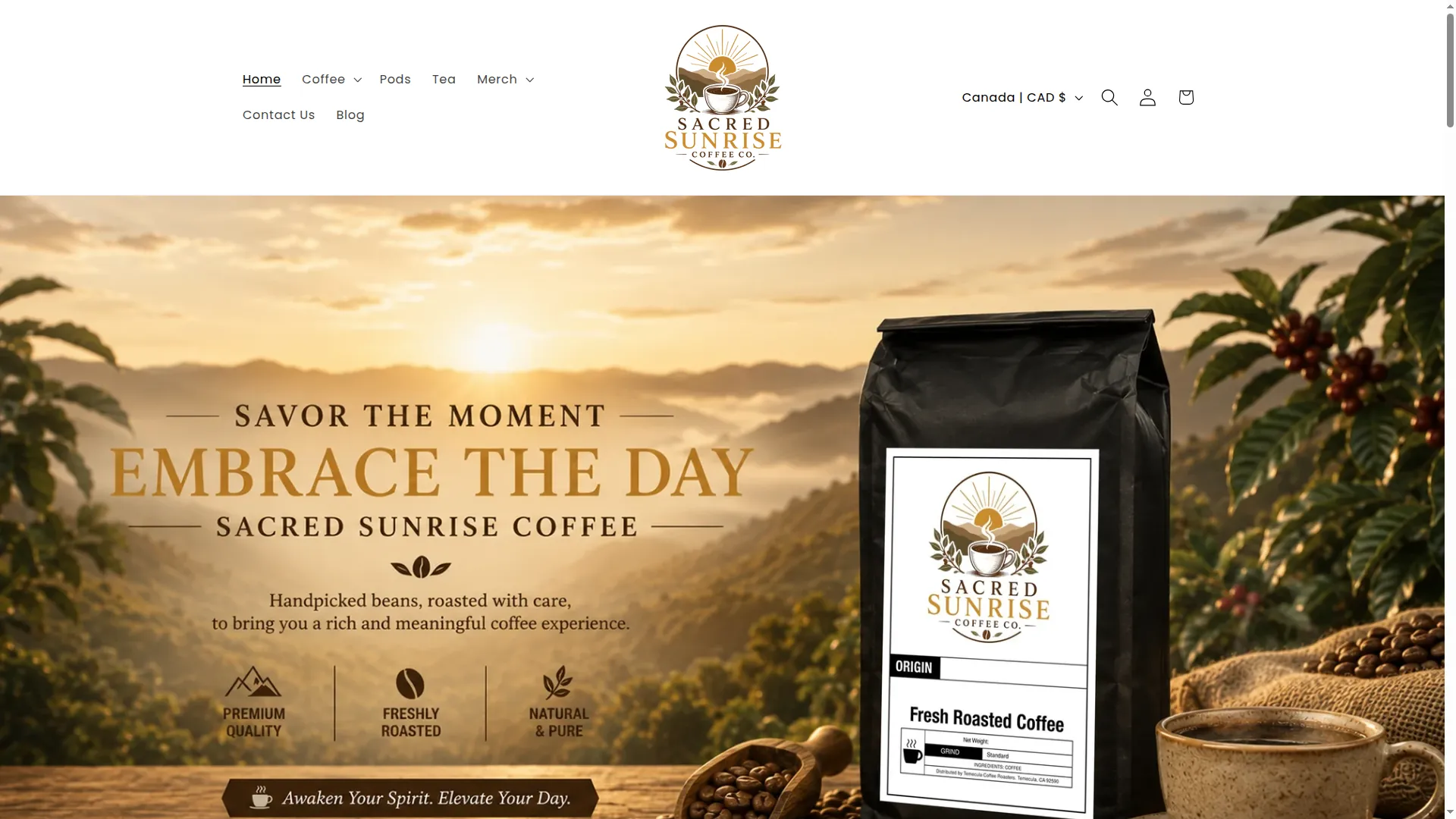 Sacredsunrisecoffee.com