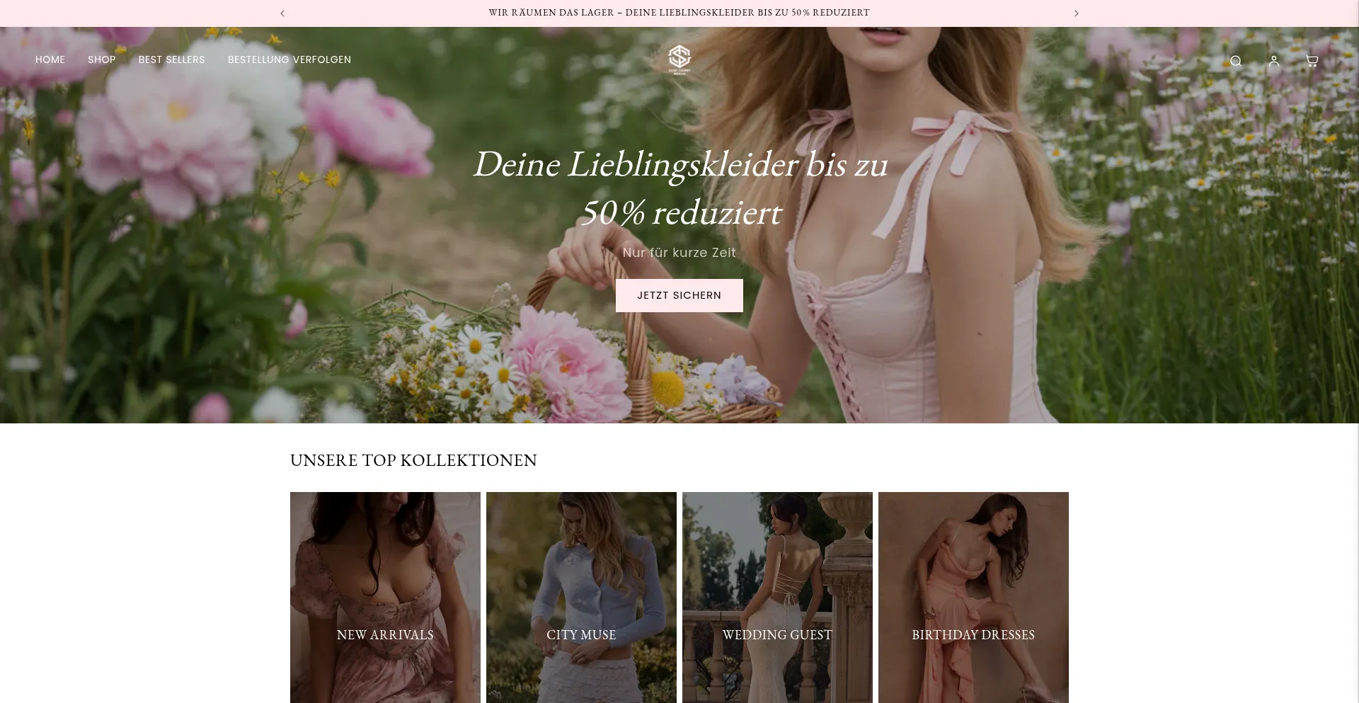 Website screenshot of Saintgossip.de