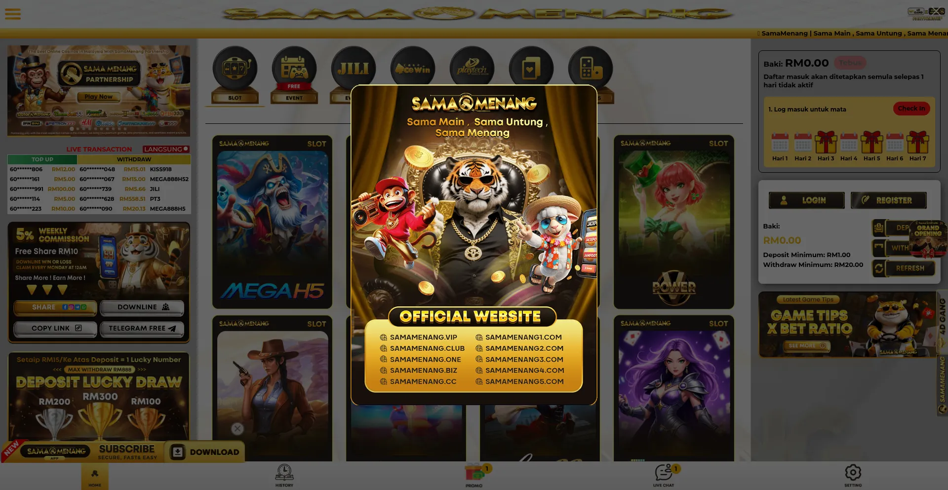 Samamenang.world