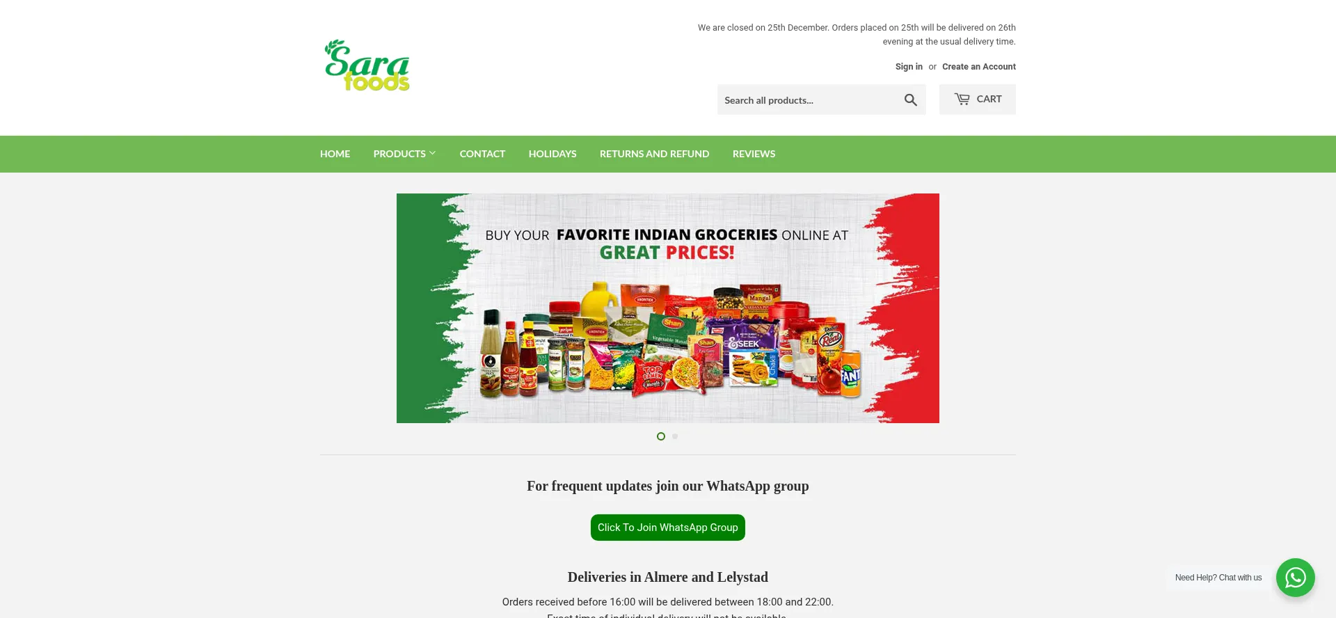 Sarafoods.nl