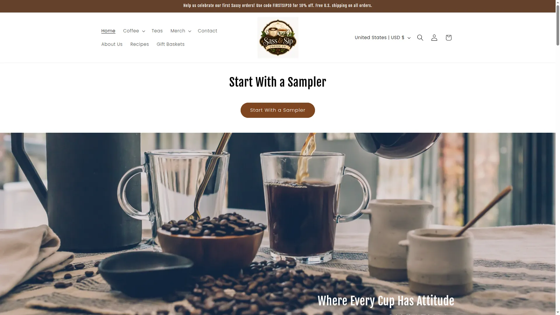 Sassandsipcoffeeco.com