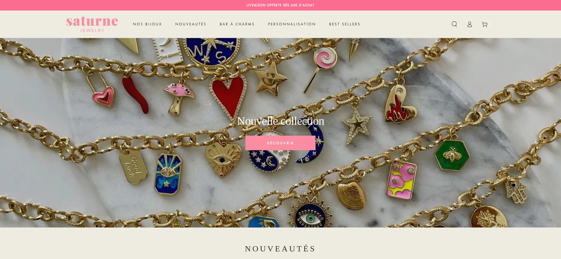 Saturnejewelry.com Screenshot