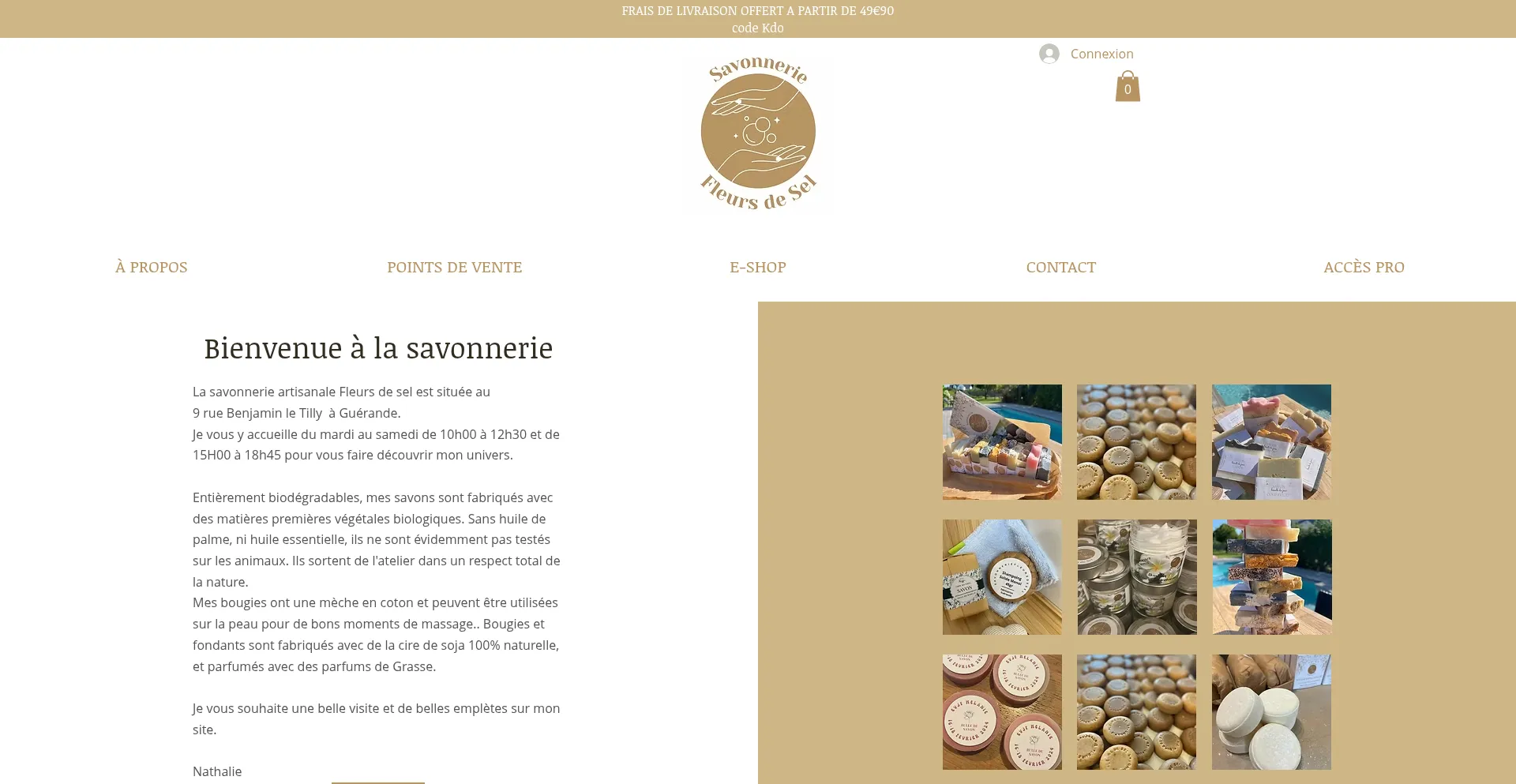 Savonneriefleursdesel.com