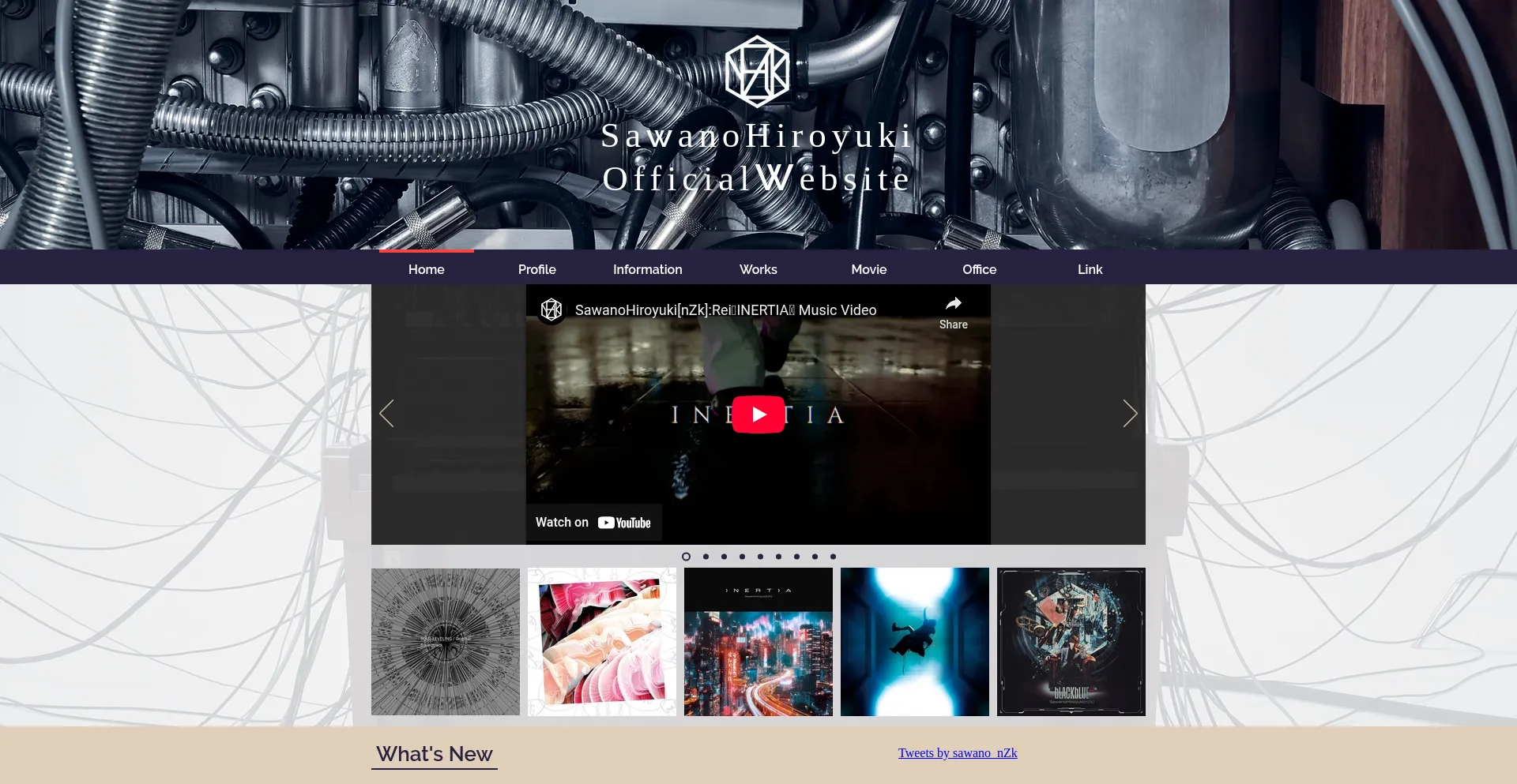 Website screenshot of Sawanohiroyuki.com