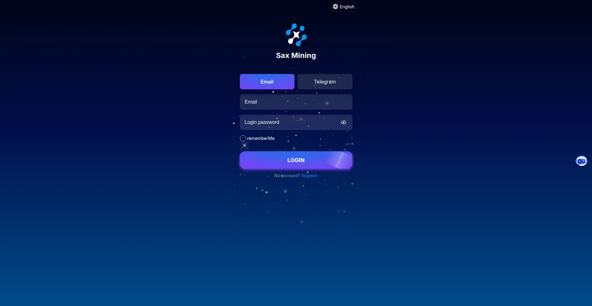 Website screenshot of Saxai.vip