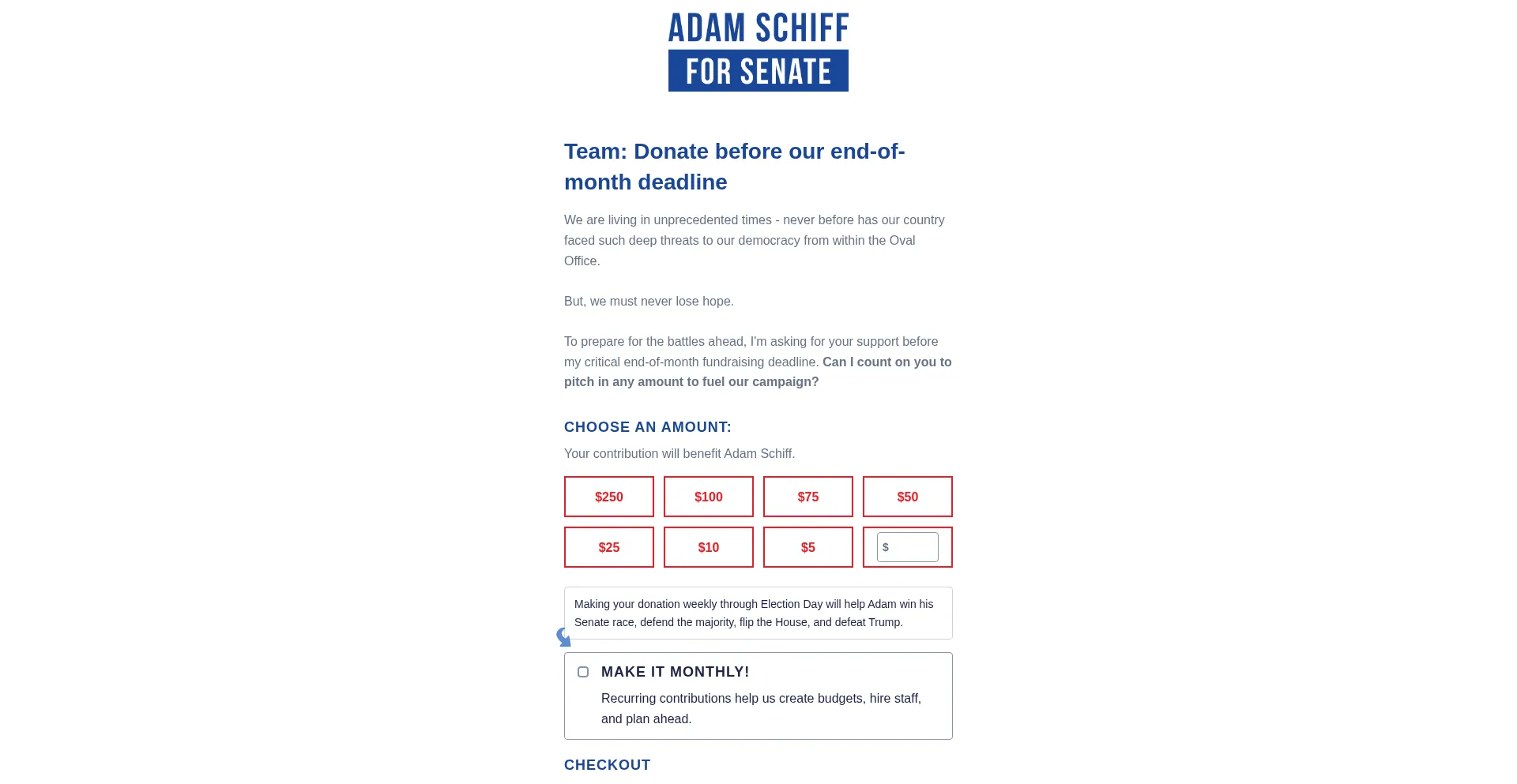Website screenshot of Schiff4us.com