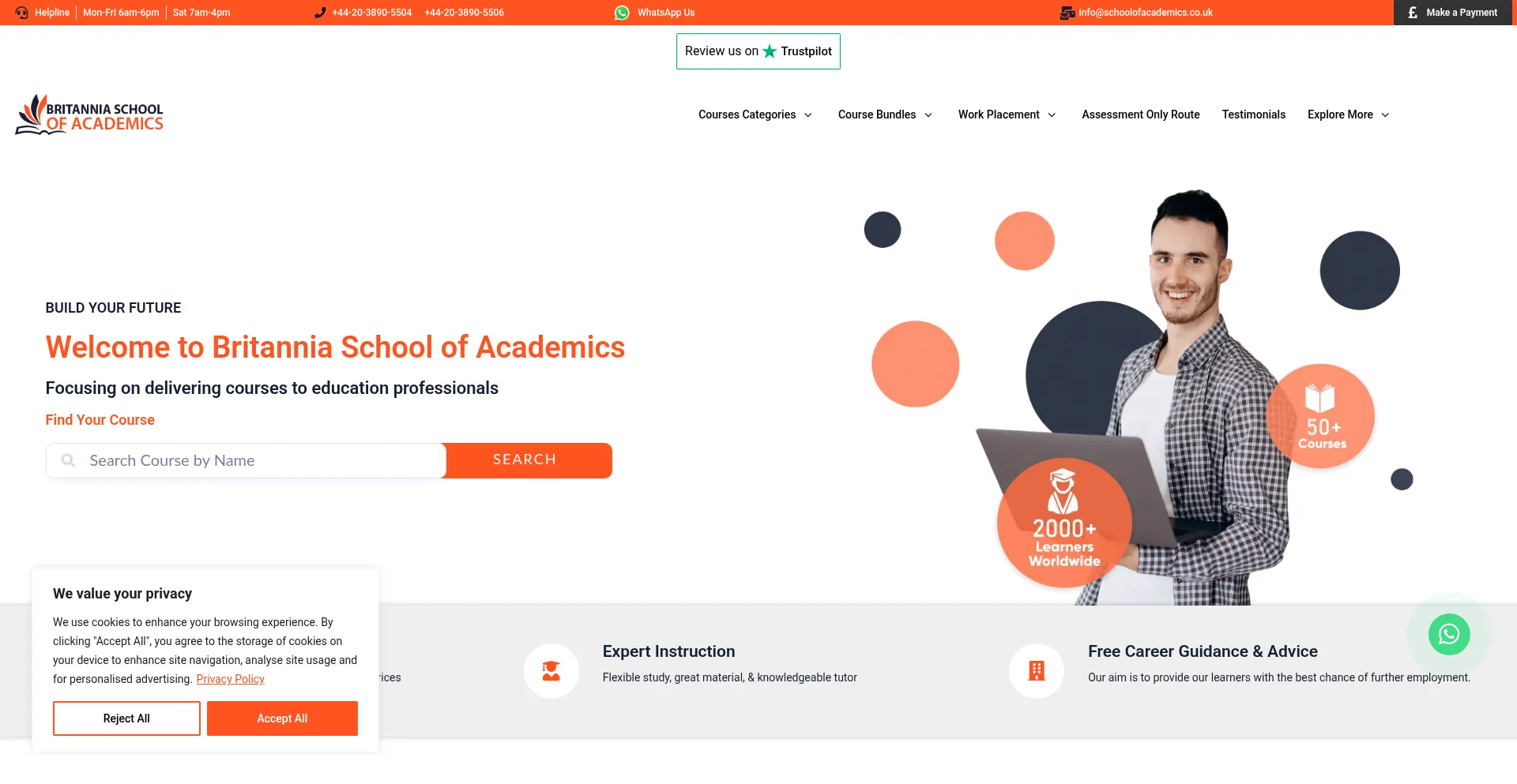Schoolofacademics.co.uk Screenshot