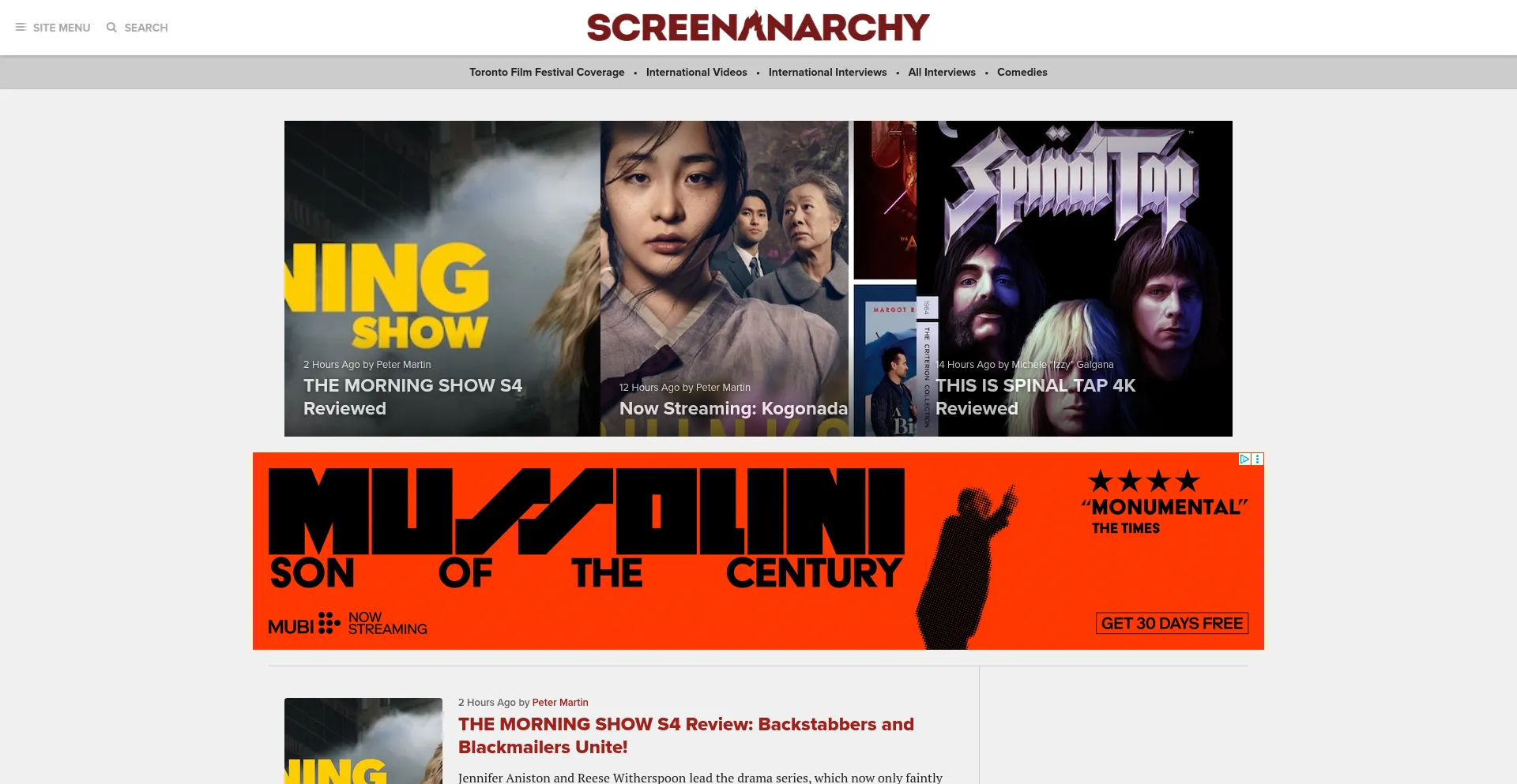 Ist Screenanarchy.com sicher und vertrauenswürdig?