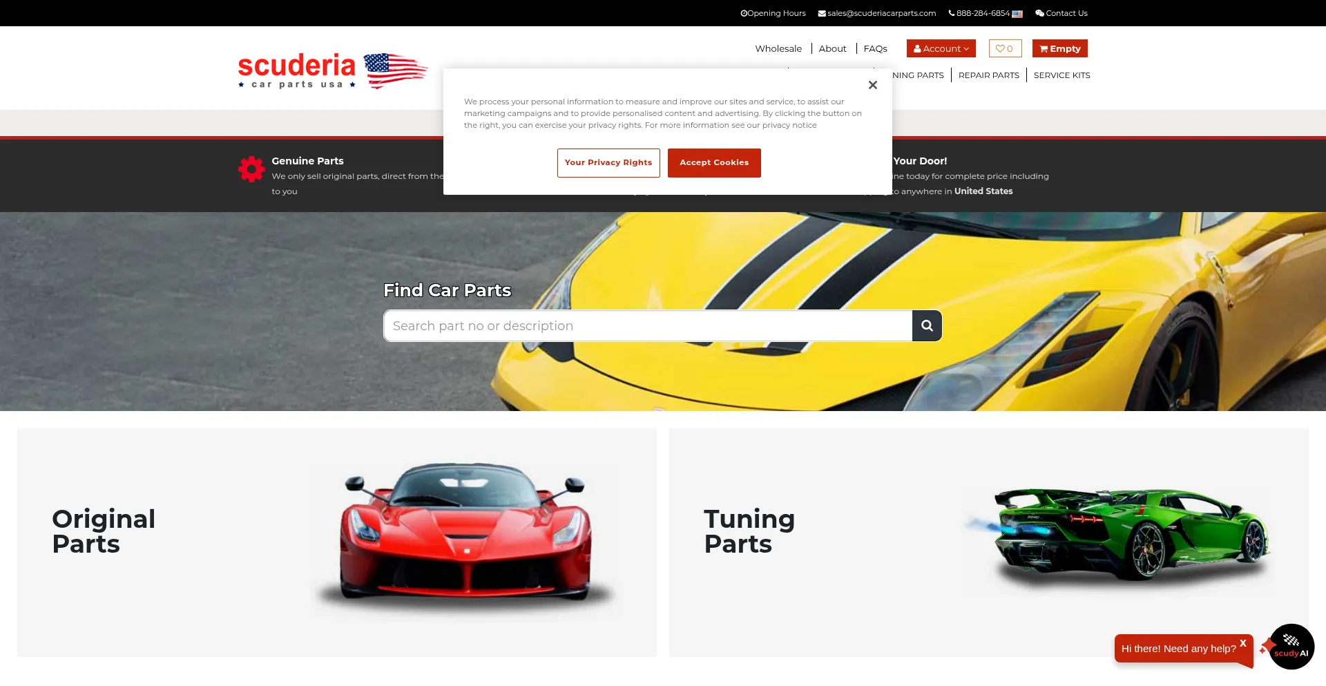 Ist Scuderiacarparts.com sicher und vertrauenswürdig?