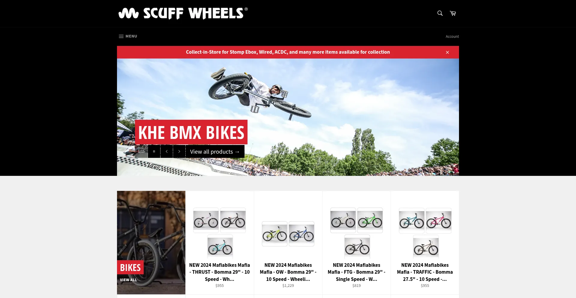 Website screenshot of Scuffwheels.com