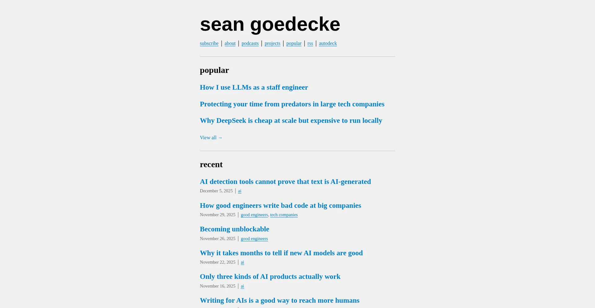 Seangoedecke.com
