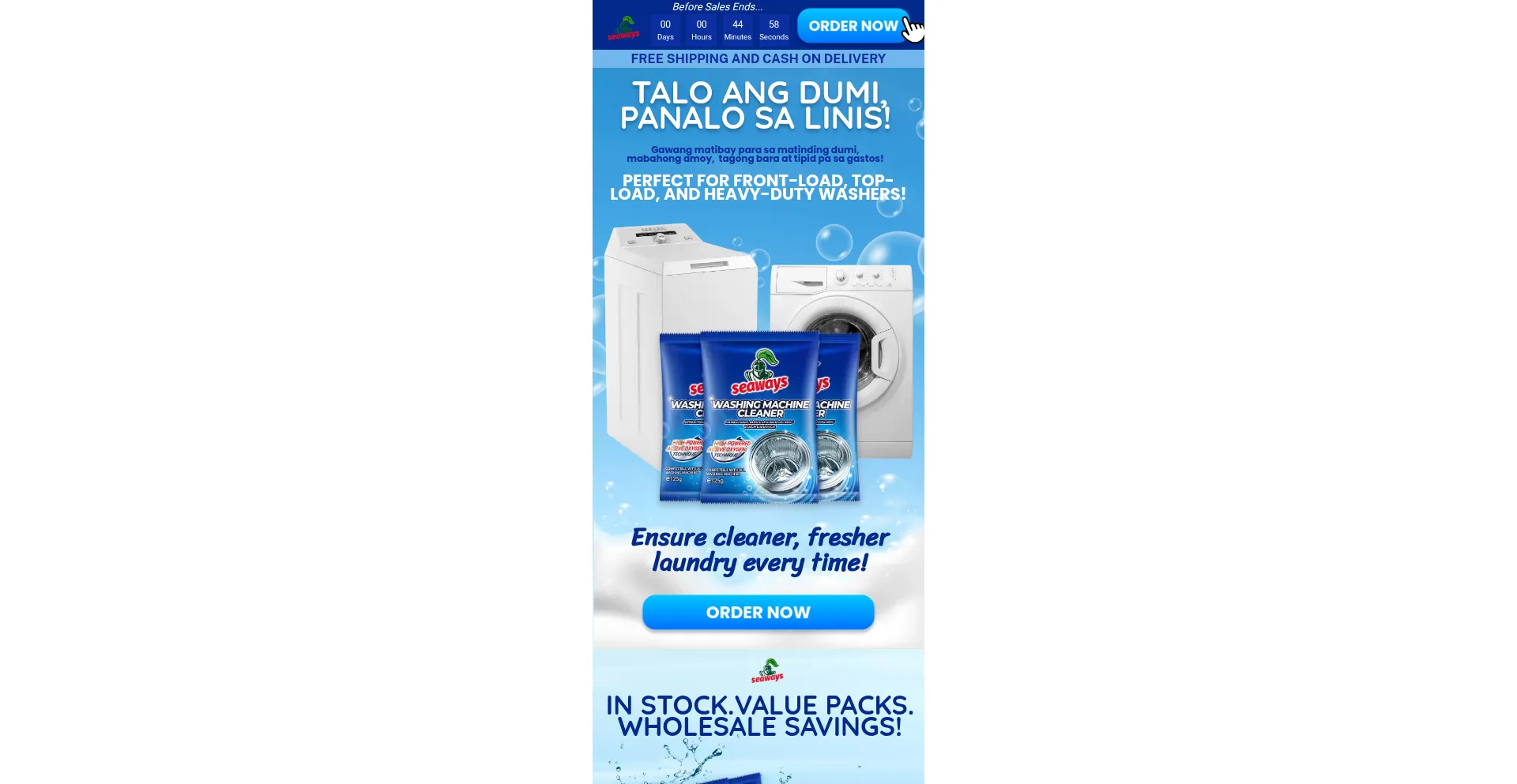 Website screenshot of Seaways.store