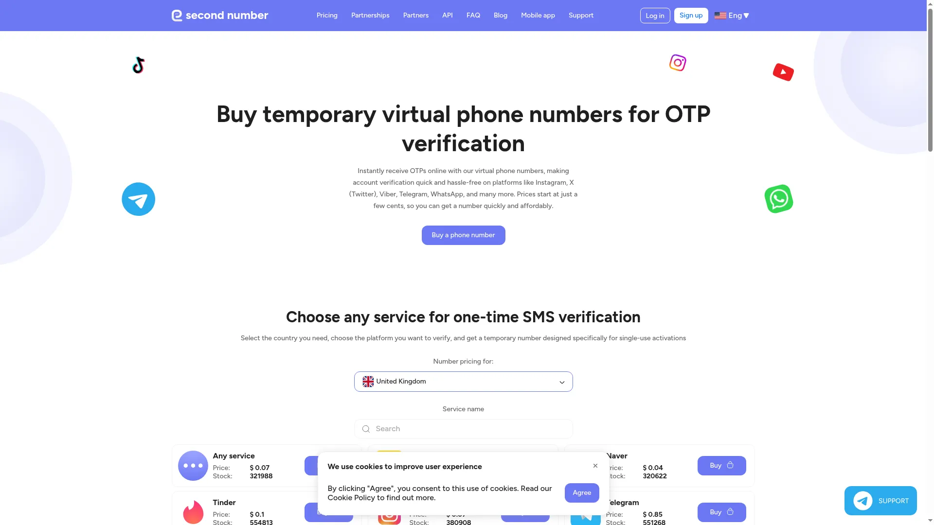 Secondnumber.io