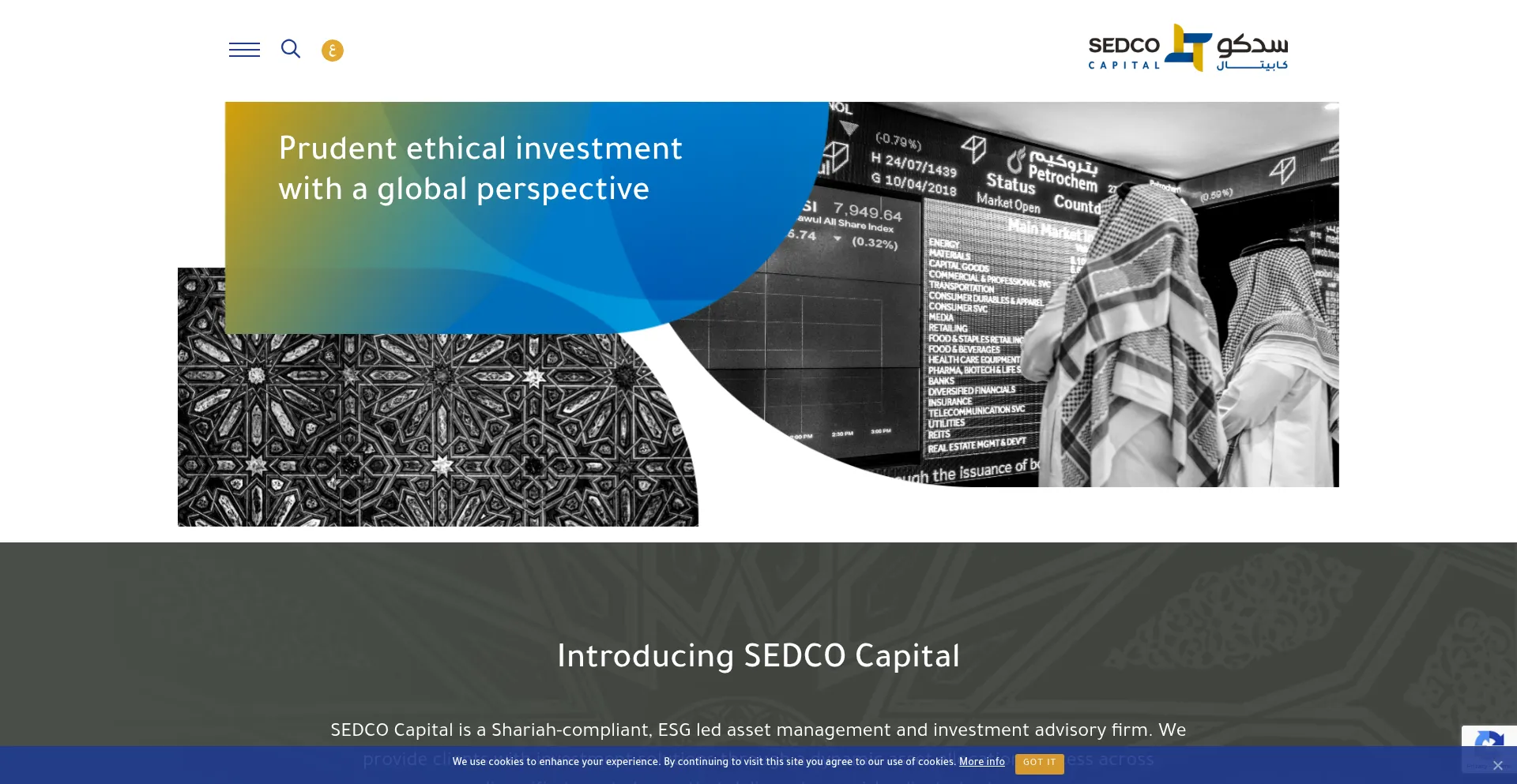 Website screenshot of Sedcocapital.com