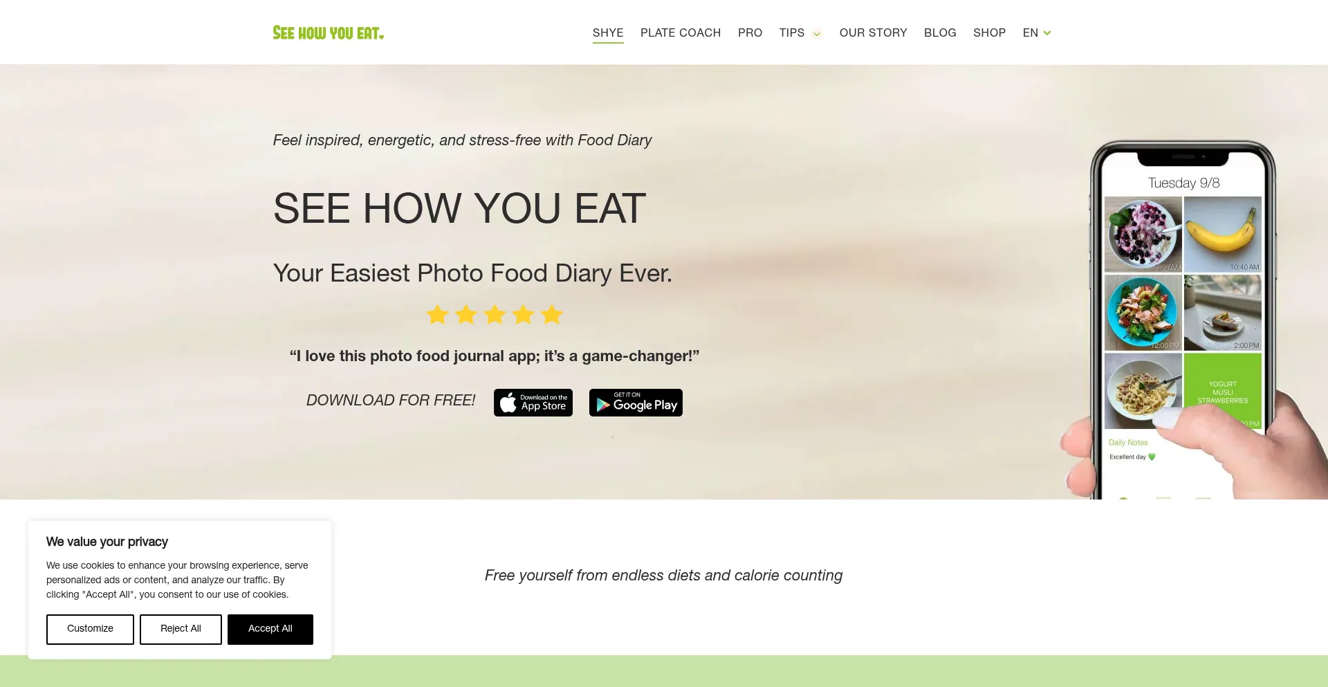 Seehowyoueat.com Screenshot