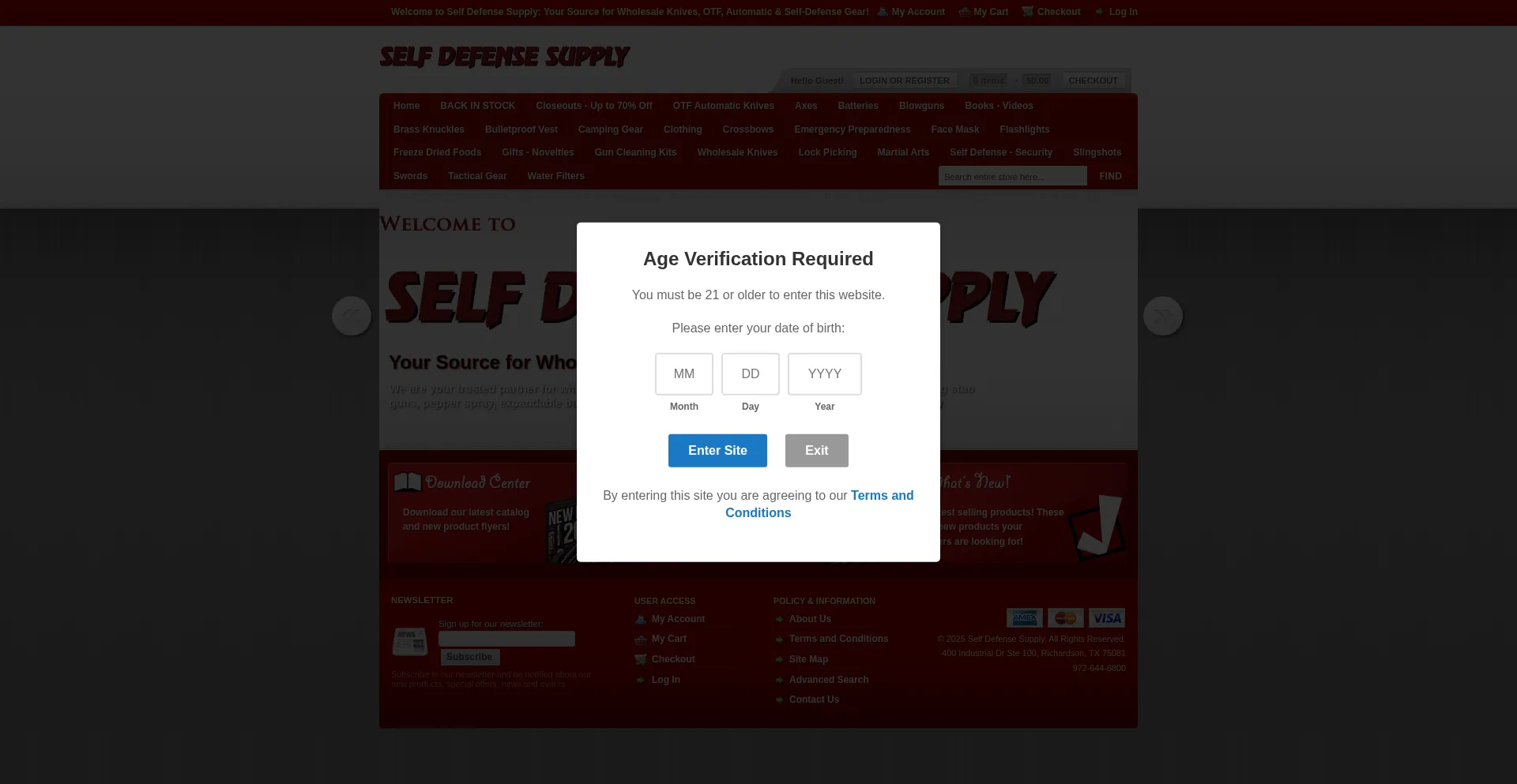 Ist Selfdefensesupply.com sicher und vertrauenswürdig?