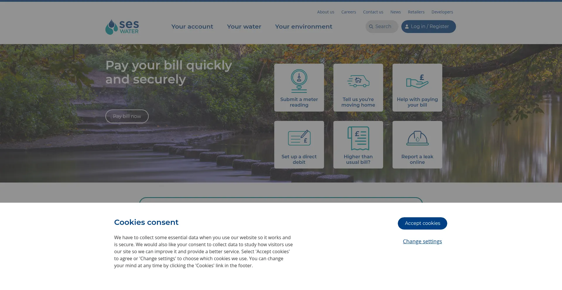 Seswater.co.uk Screenshot