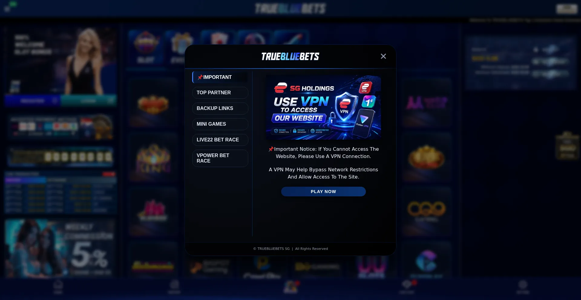 Sgtruebluebets.com
