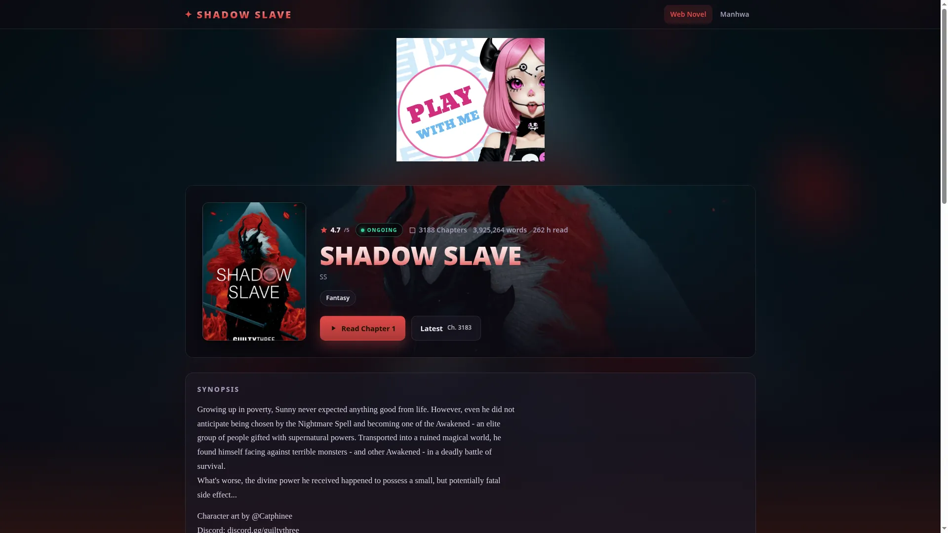 Shadowslavewebnovel.com