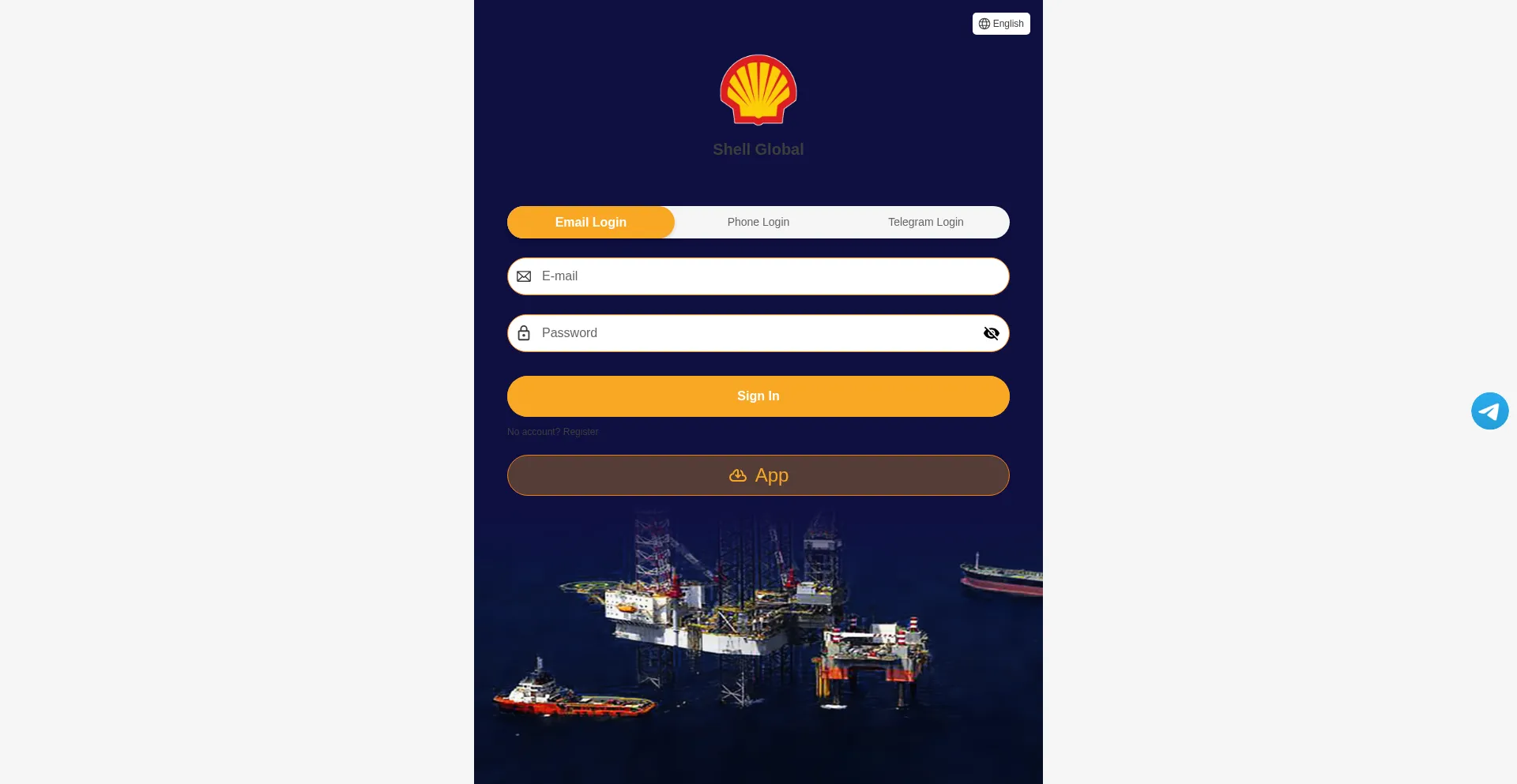 Website screenshot of Shellportfolio.com