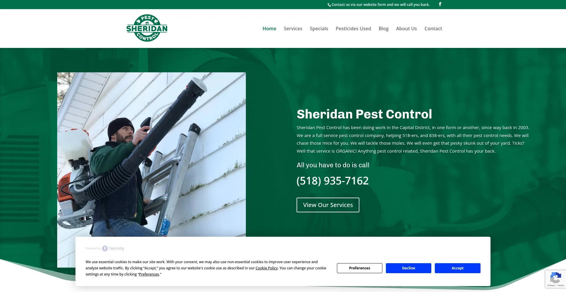 Ist Sheridanpest.com sicher und vertrauenswürdig?