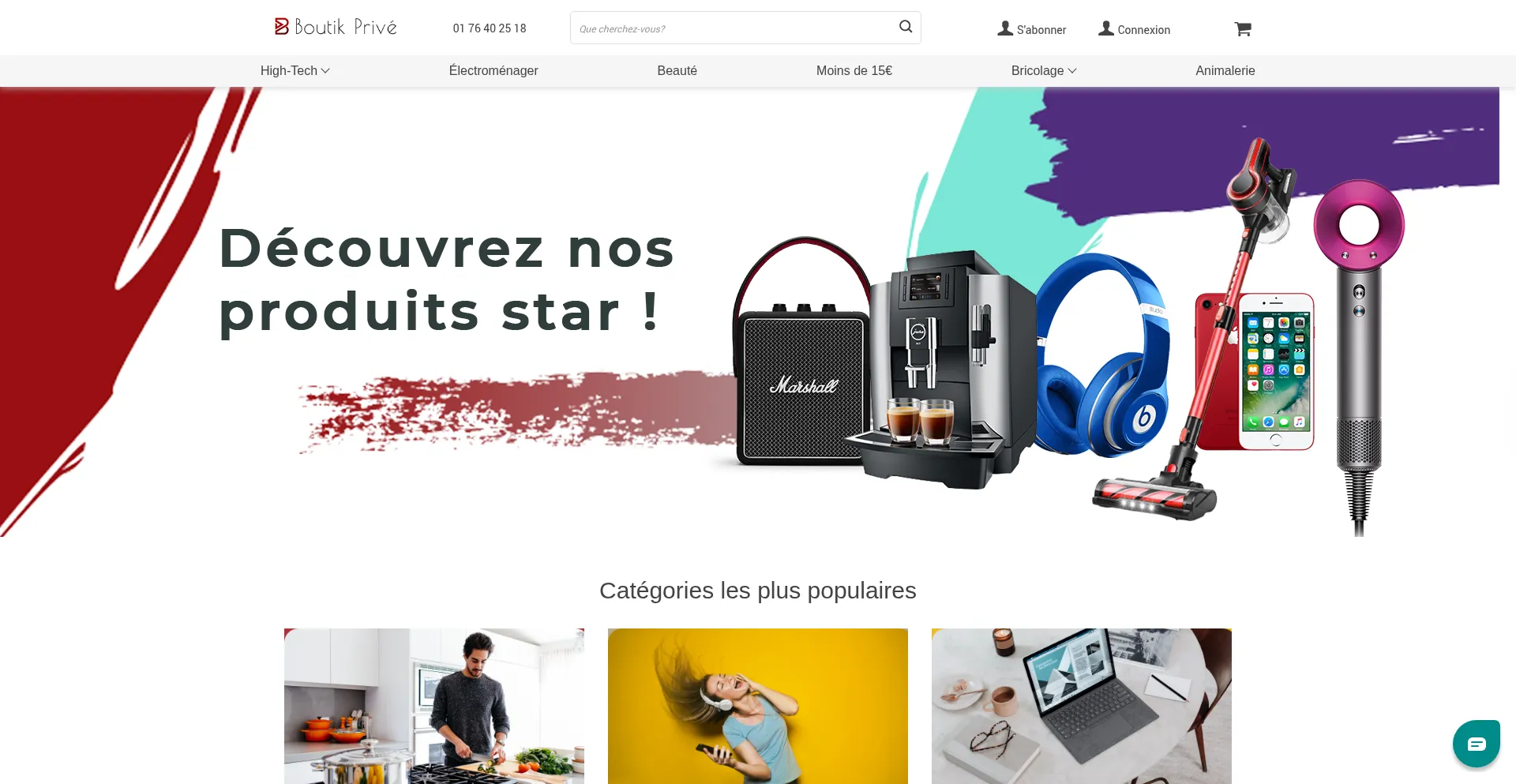 Shop.boutik-prive.fr Screenshot